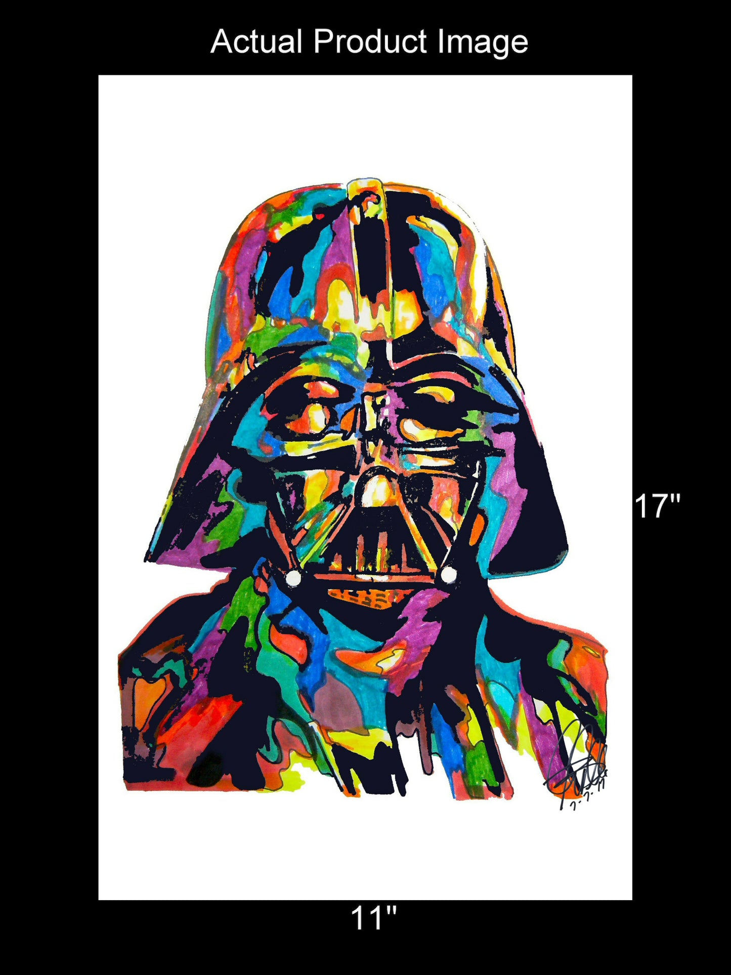 Darth Vader Star Wars Print Poster Wall Art 11x17