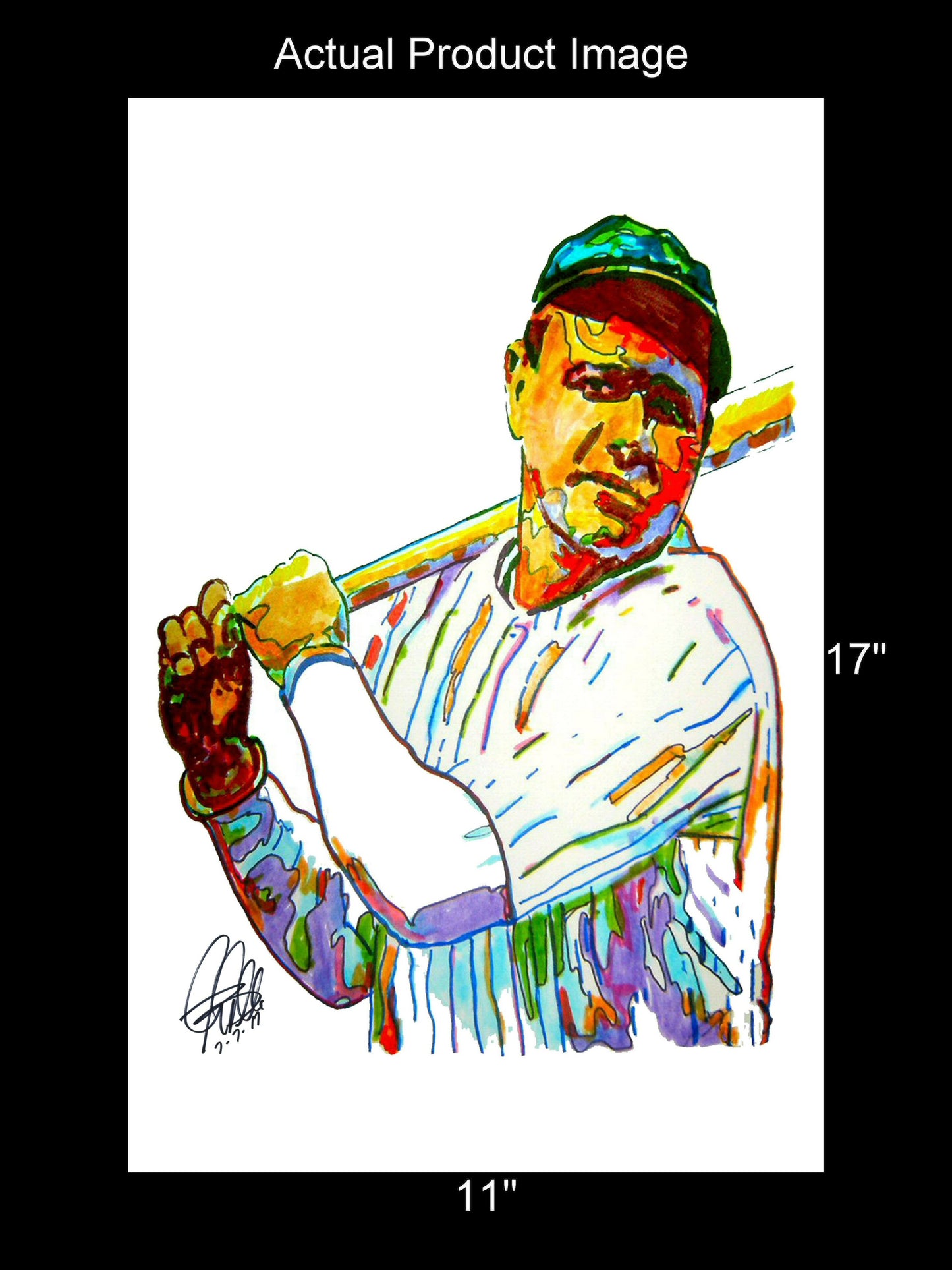Babe Ruth New York Yankees MLB Baseball Sports Poster Print Wall Art 11x17