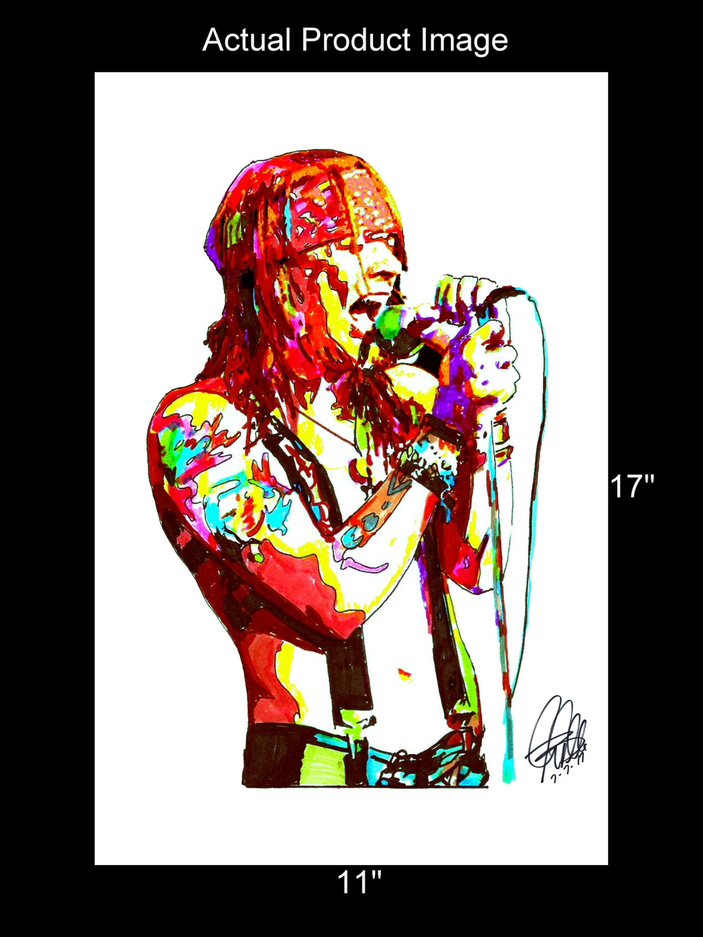 Axl Rose Guns N Roses Singer Rock Music Poster Print Wall Art 11x17