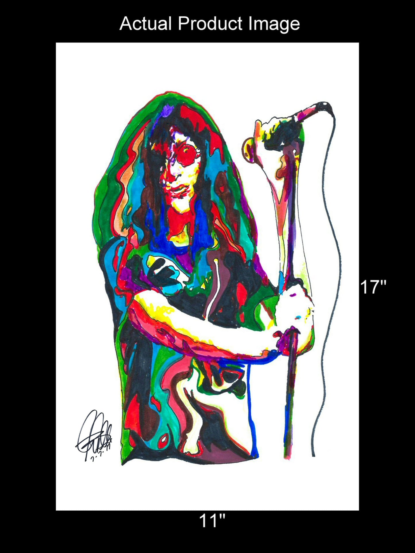 Joey Ramone Ramones Singer Punk Rock Music Poster Print Wall Art 11x17
