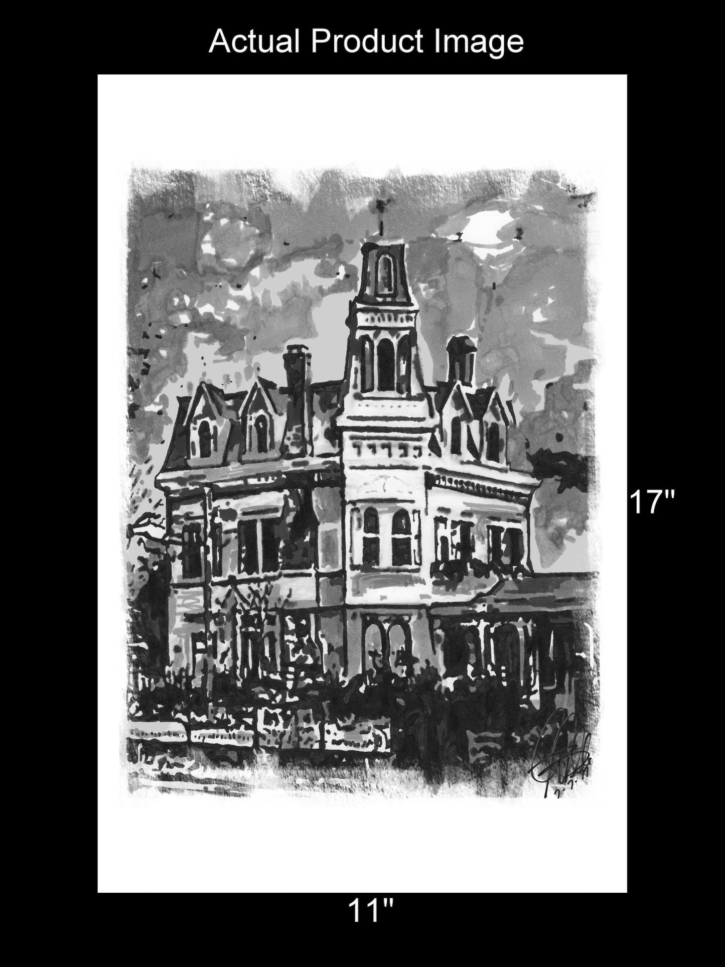 The Addams Family Mansion Poster Print Wall Art 11x17