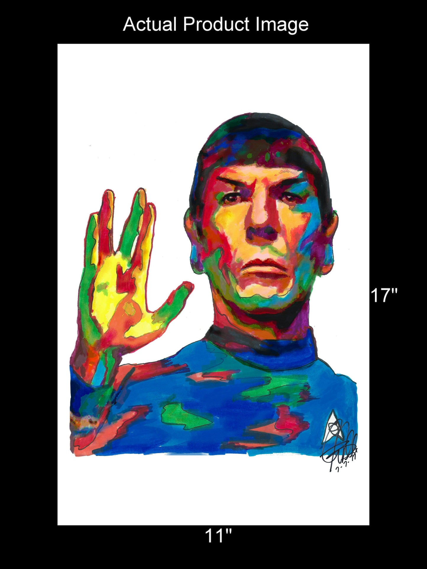 Spock Leonard Nimoy Star Trek Vulcan Poster Print Wall Art 11x17