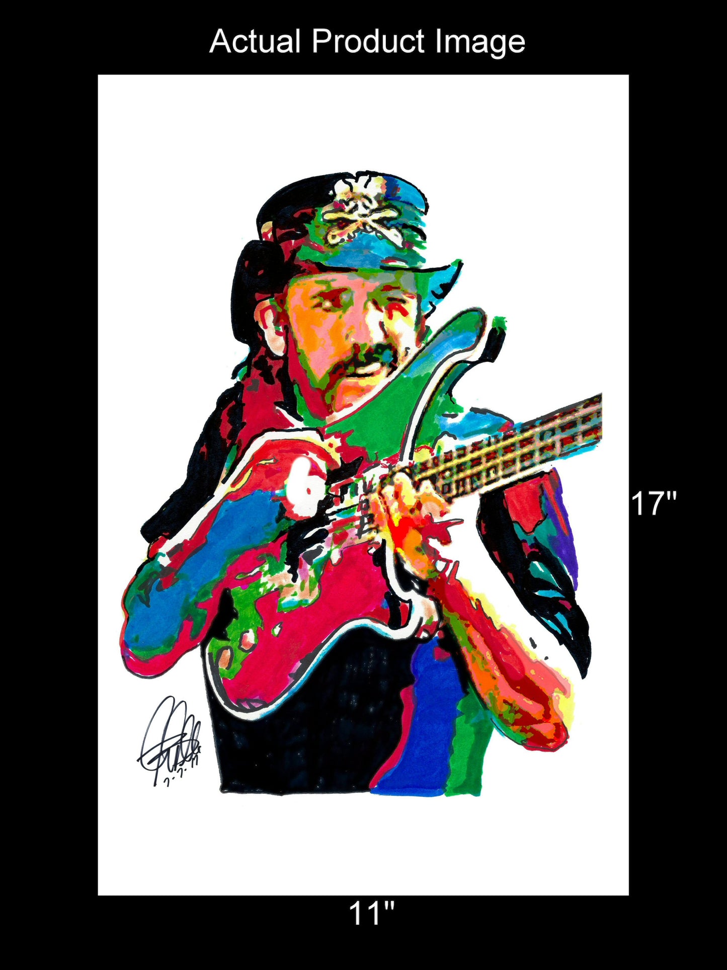 Lemmy Motorhead Bass Metal Rock Music Poster Print Wall Art 11x17
