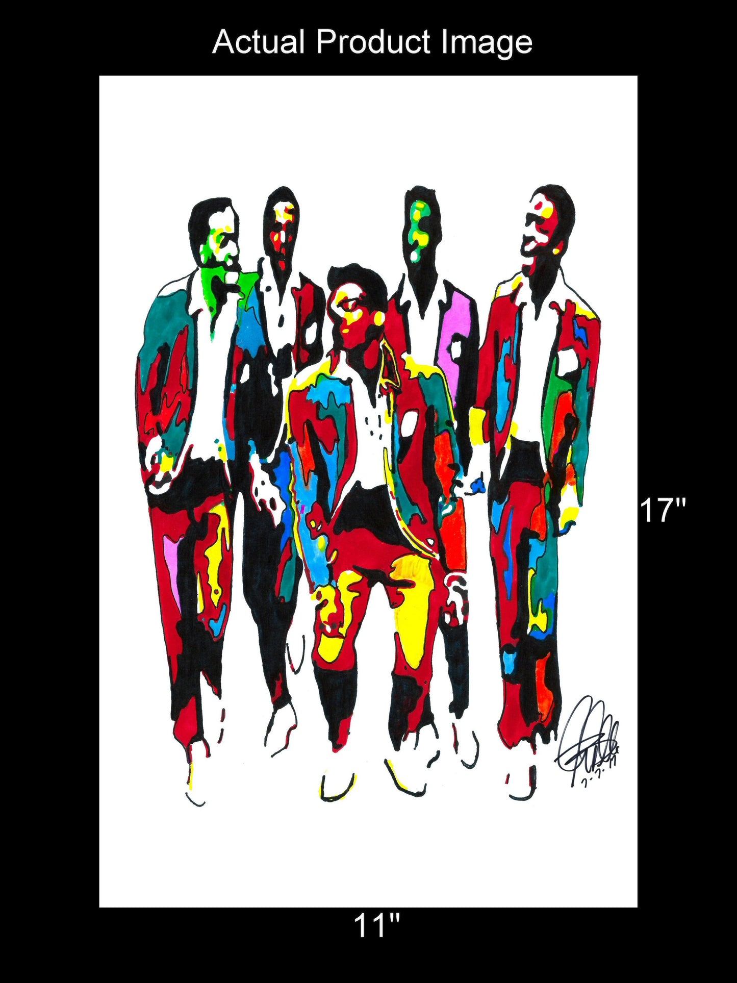 The Temptations Vocal Group David Ruffin Soul Music Poster Print Wall Art 11x17