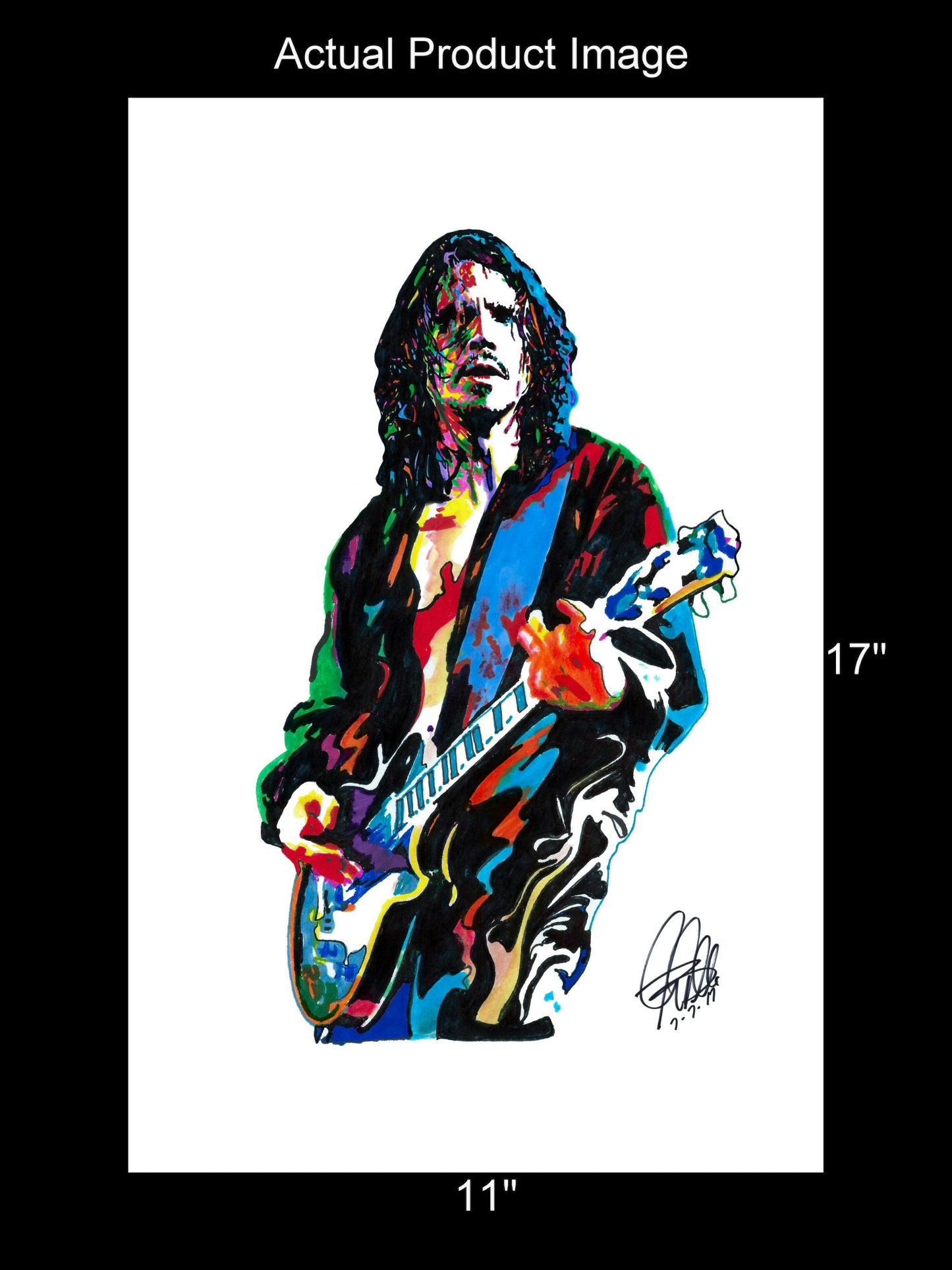 Chris Cornell Soundgarden Singer Rock Music Poster Print Wall Art 11x17