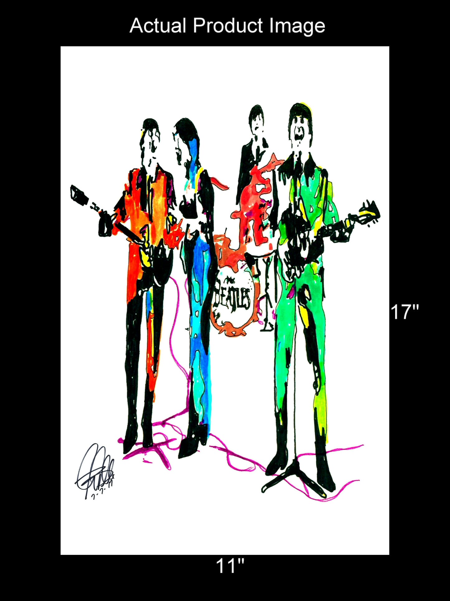 The Beatles Lennon McCartney Harrison Ringo Music Poster Print 11x17
