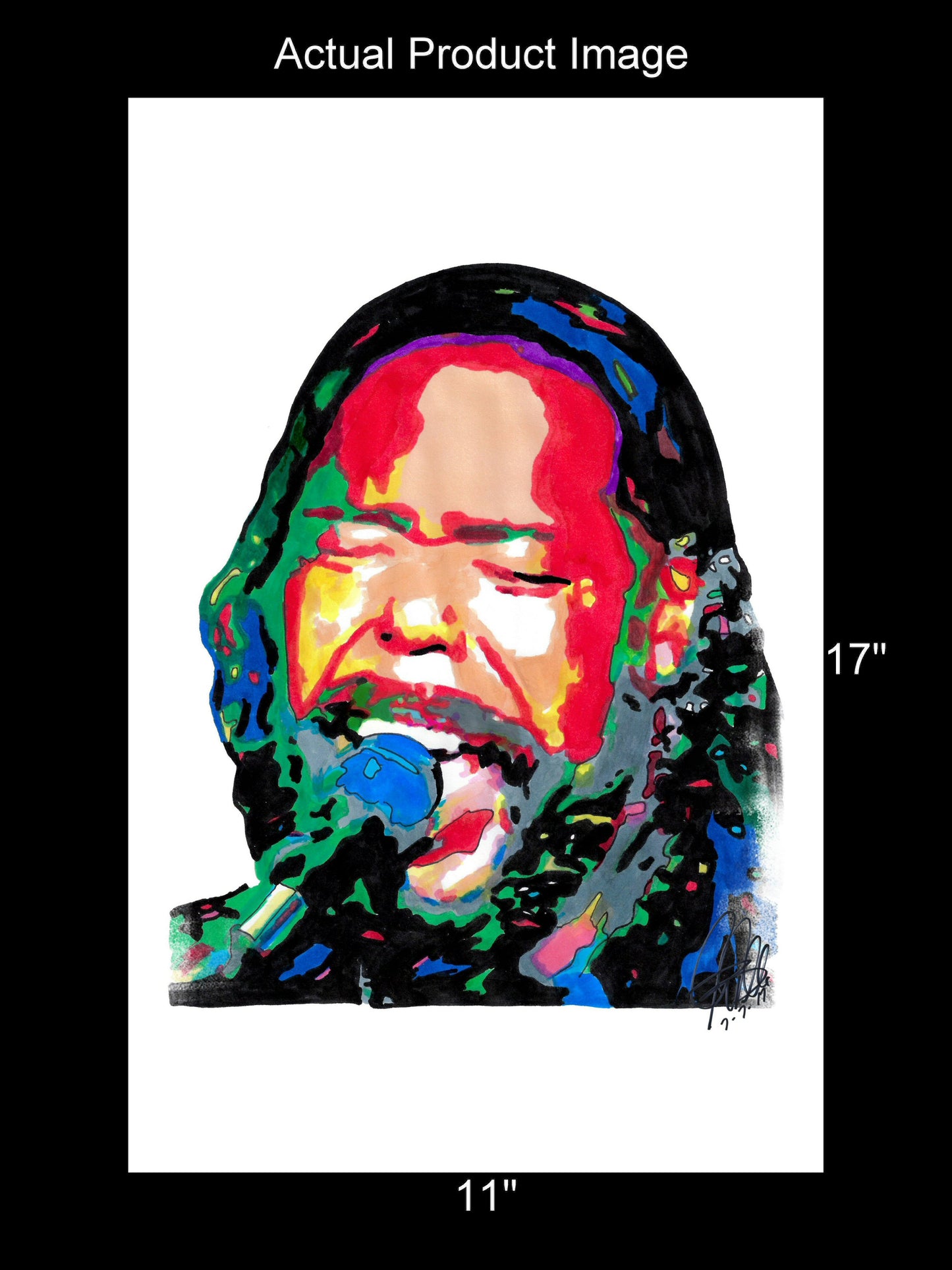 Barry White Singer Soul Music Poster Print Wall Art 11x17
