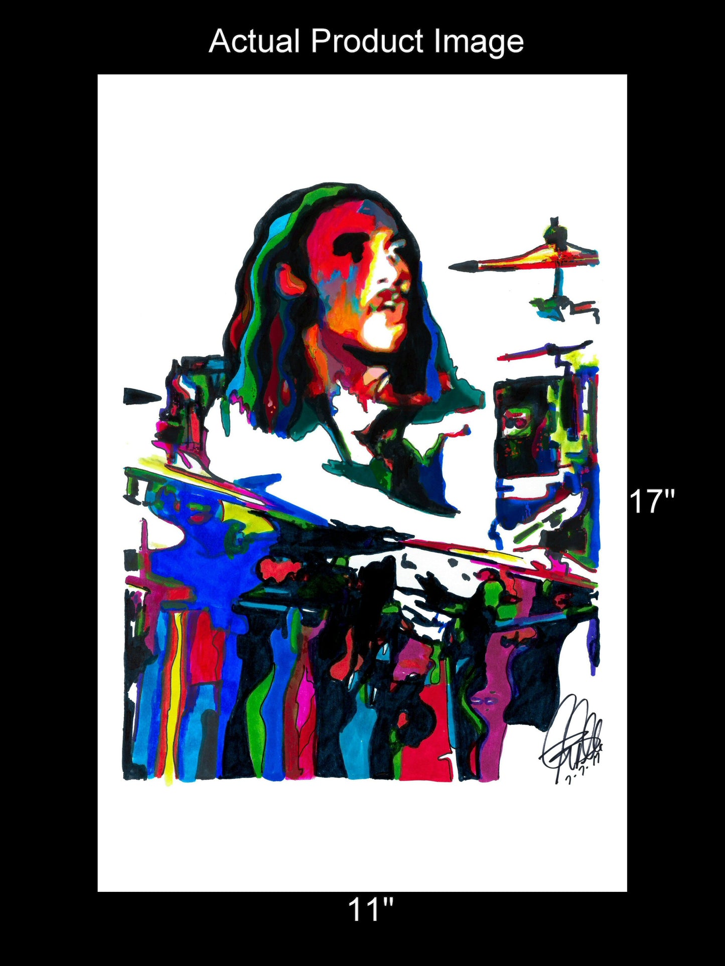 Bill Ward Black Sabbath Drums Heavy Metal Music Print Poster Wall Art 11x17