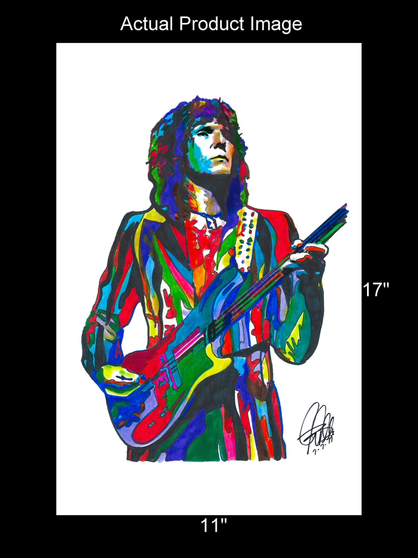 Chris Squire Yes Bass Guitar Singer Rock Music Poster Print Wall Art 11x17