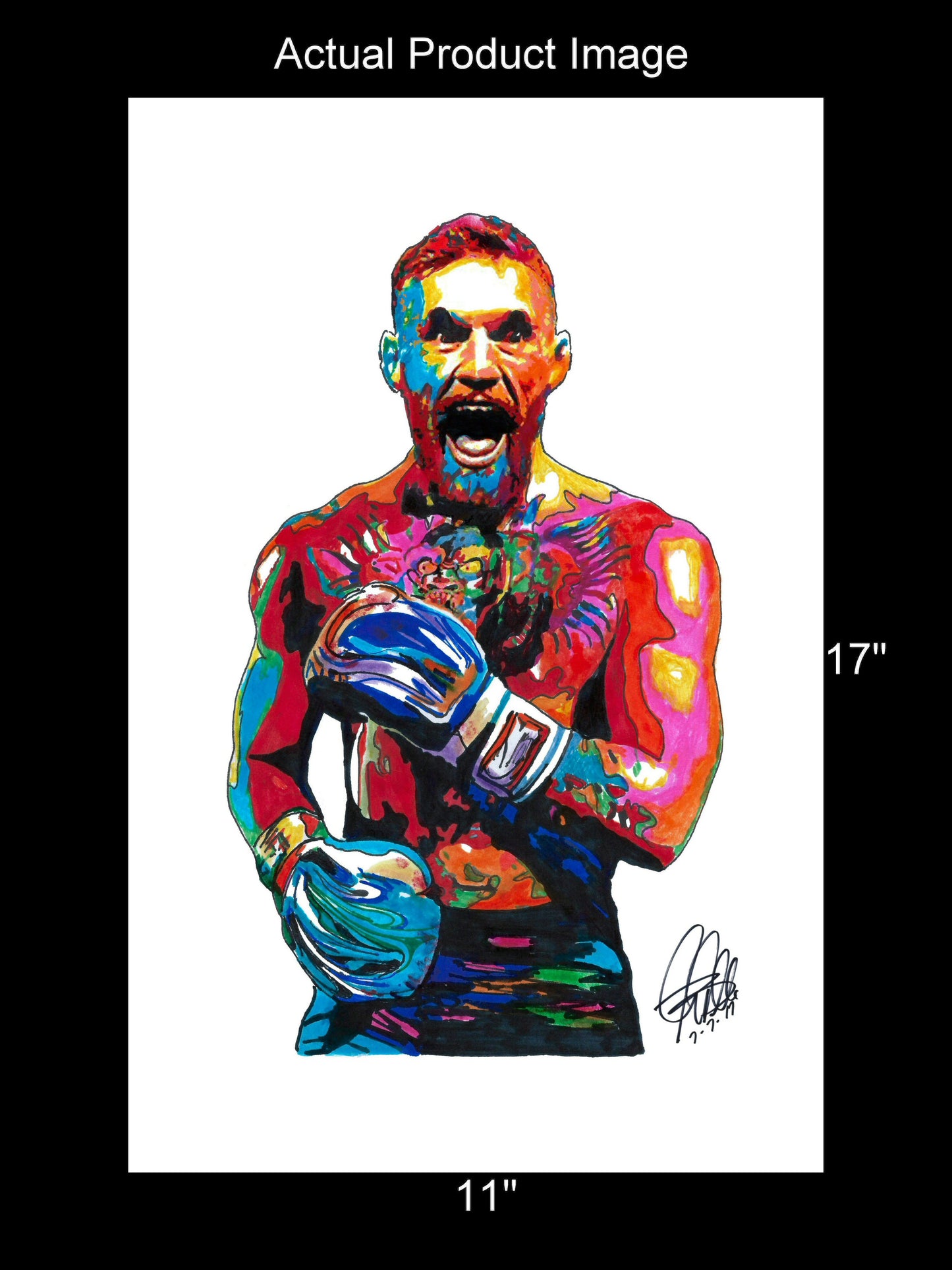 Conor McGregor Martial Arts Boxing UFC Poster Print Wall Art 11x17
