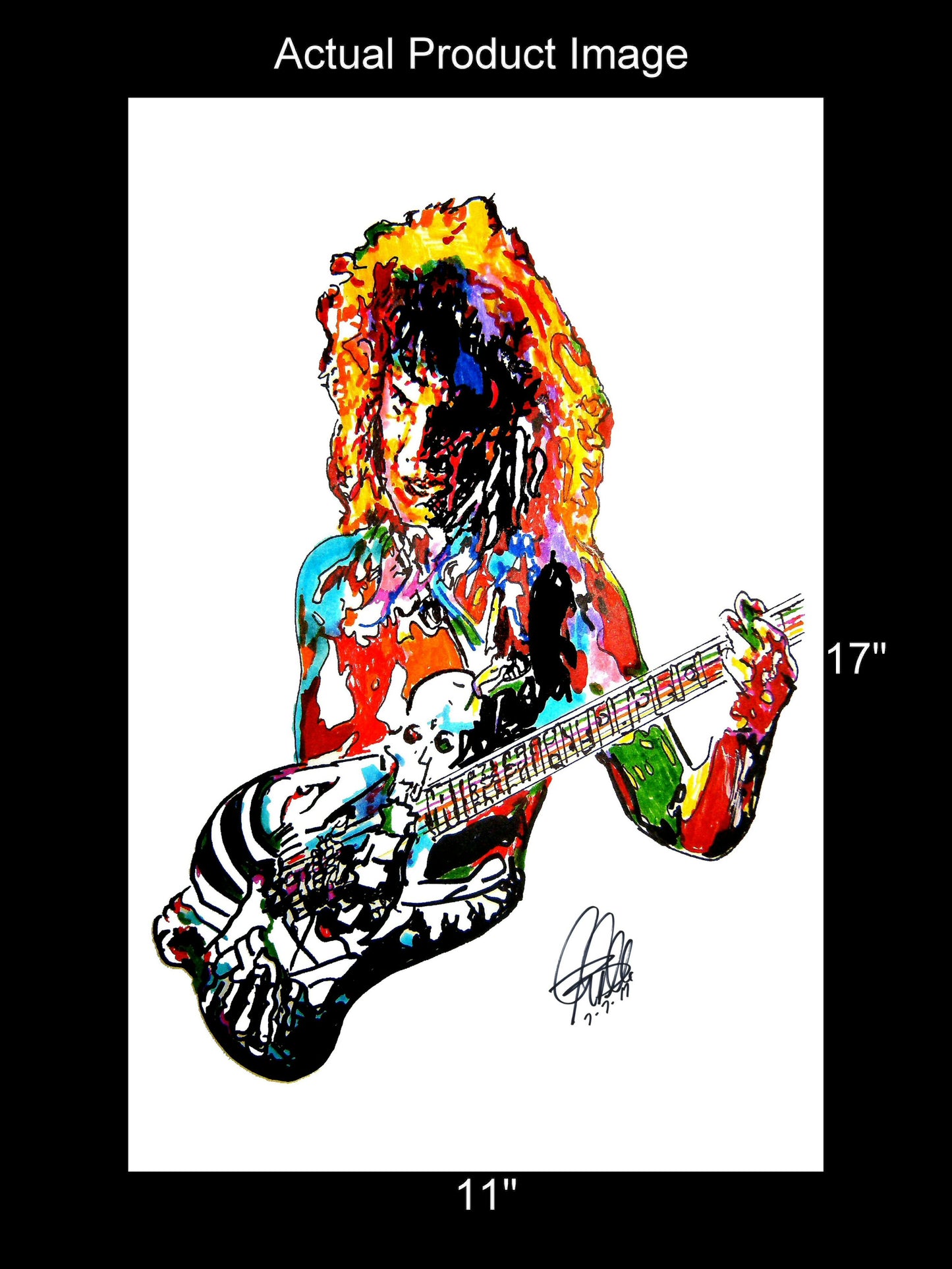 George Lynch Dokken Guitar Rock Music Print Poster Wall Art 11x17