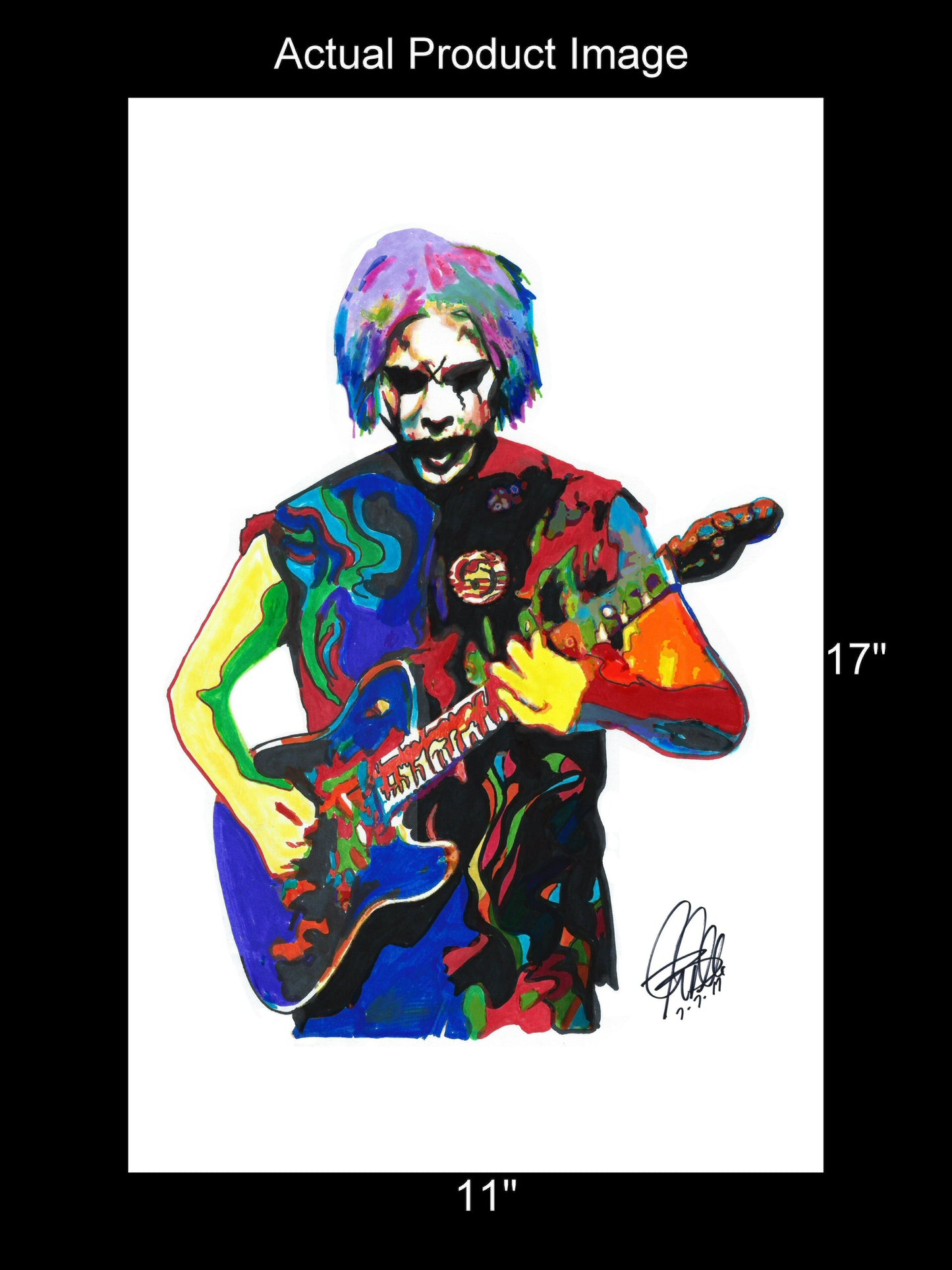 John 5 Guitar Metal Rock Music Poster Print Wall Art 11x17