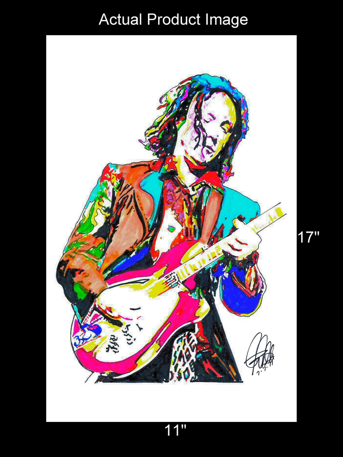 Mike Campbell Tom Petty and the Heartbreakers Music Print Poster Wall Art 11x17