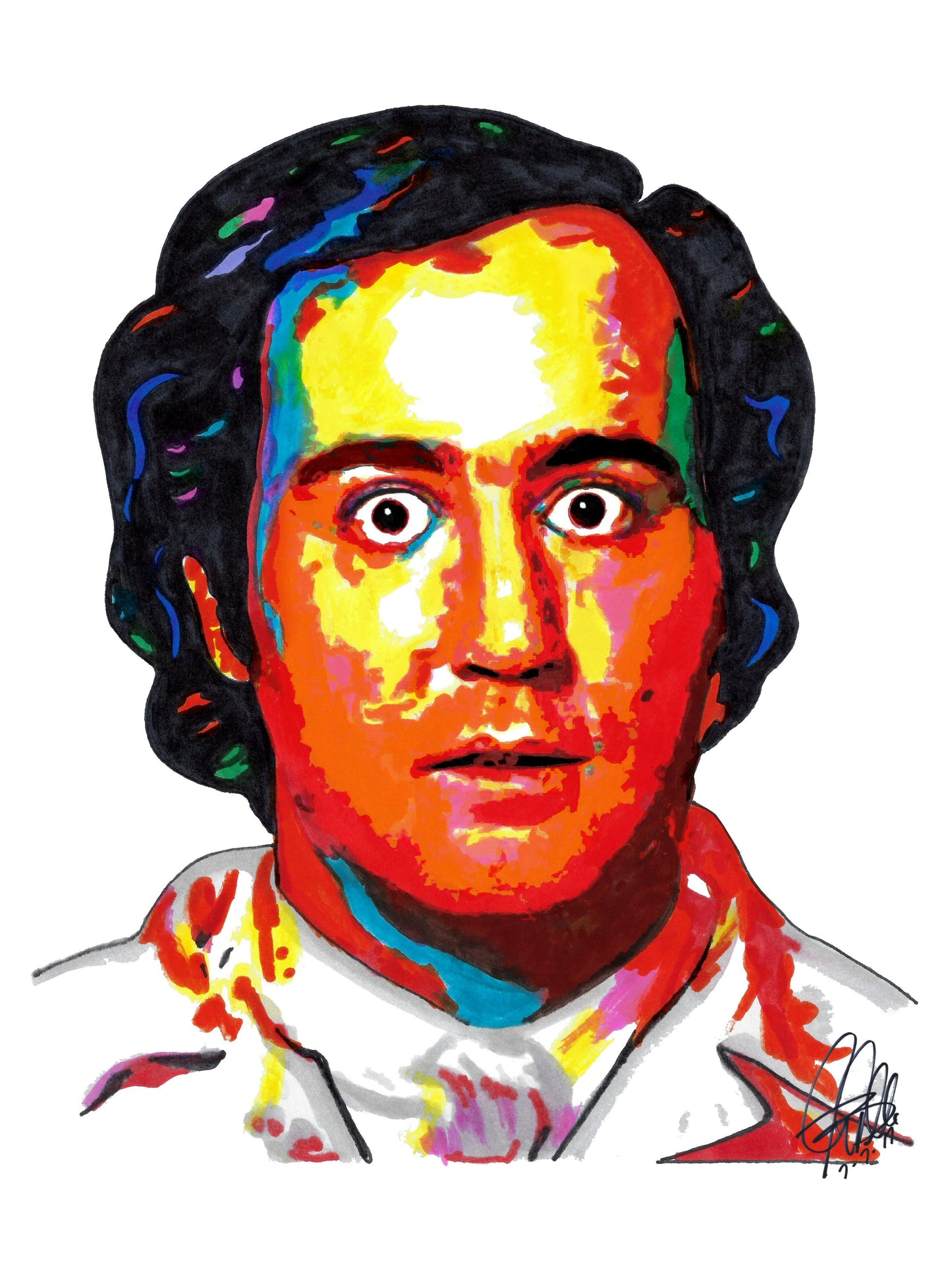 Andy Kaufman Taxi Comedy Entertainer Performer Poster Print Wall Art 8.5x11