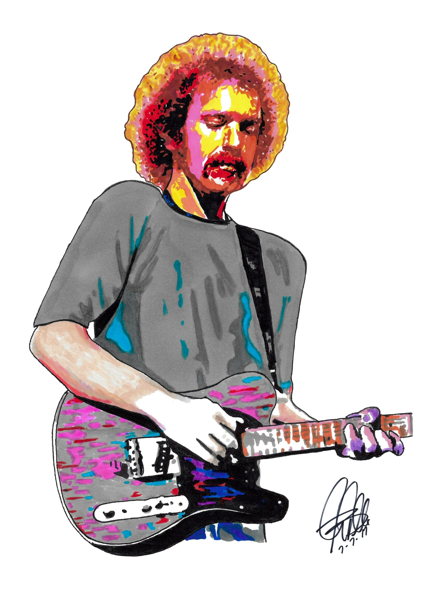 Bernie Leadon Eagles Singer Guitar Rock Music Poster Print Wall Art 18x24