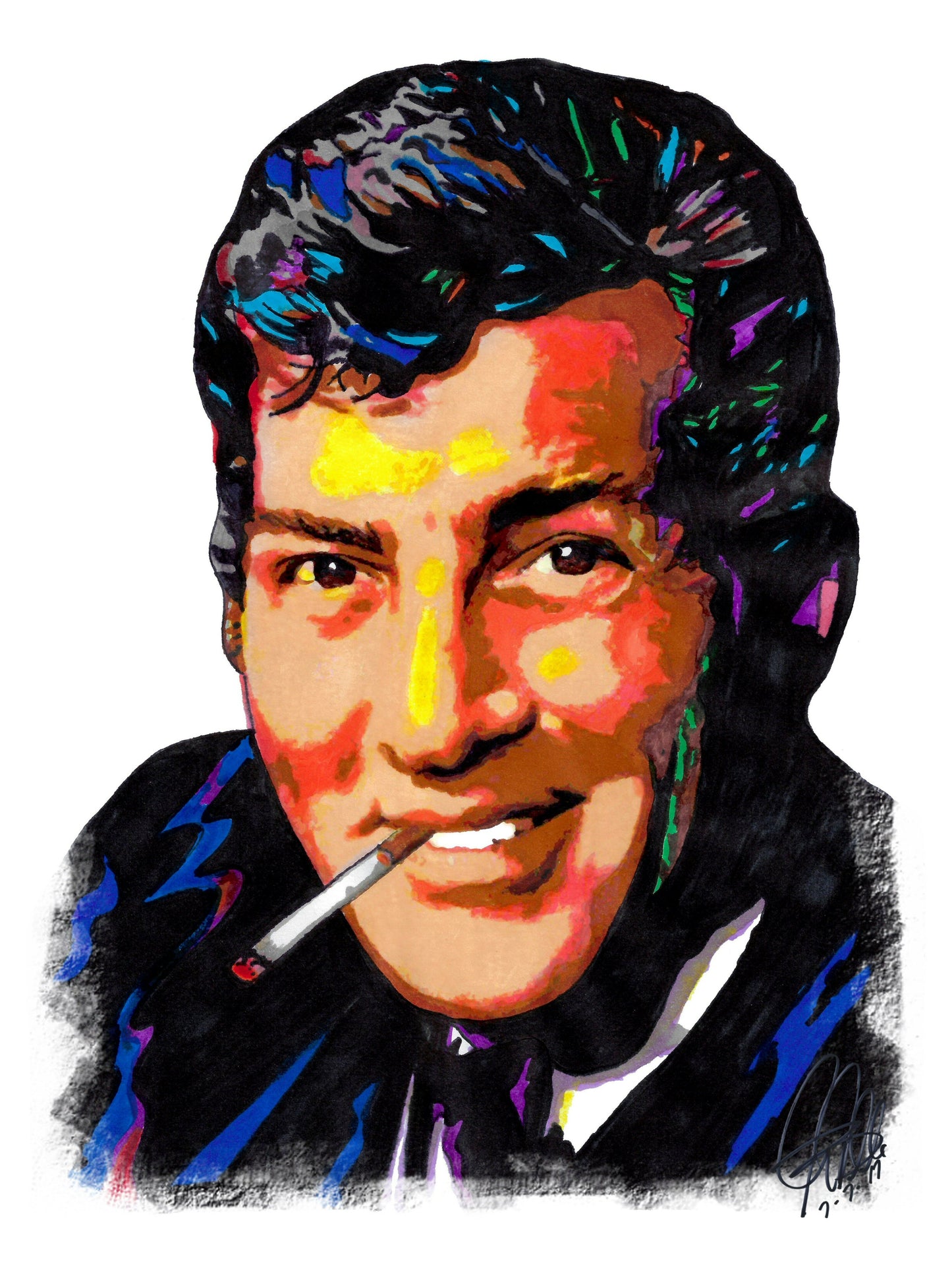 Dean Martin Singer Actor Rat Pack Music Poster Print Wall Art 18x24