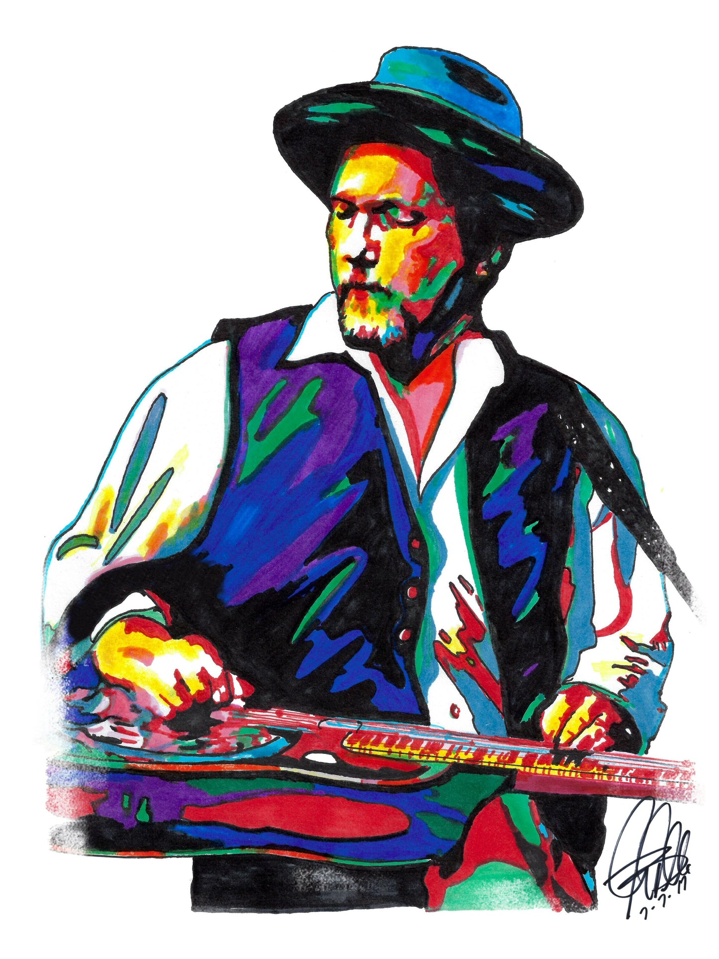 Jerry Douglas Dobro Bluegrass Country Music Poster Print Wall Art 18x24