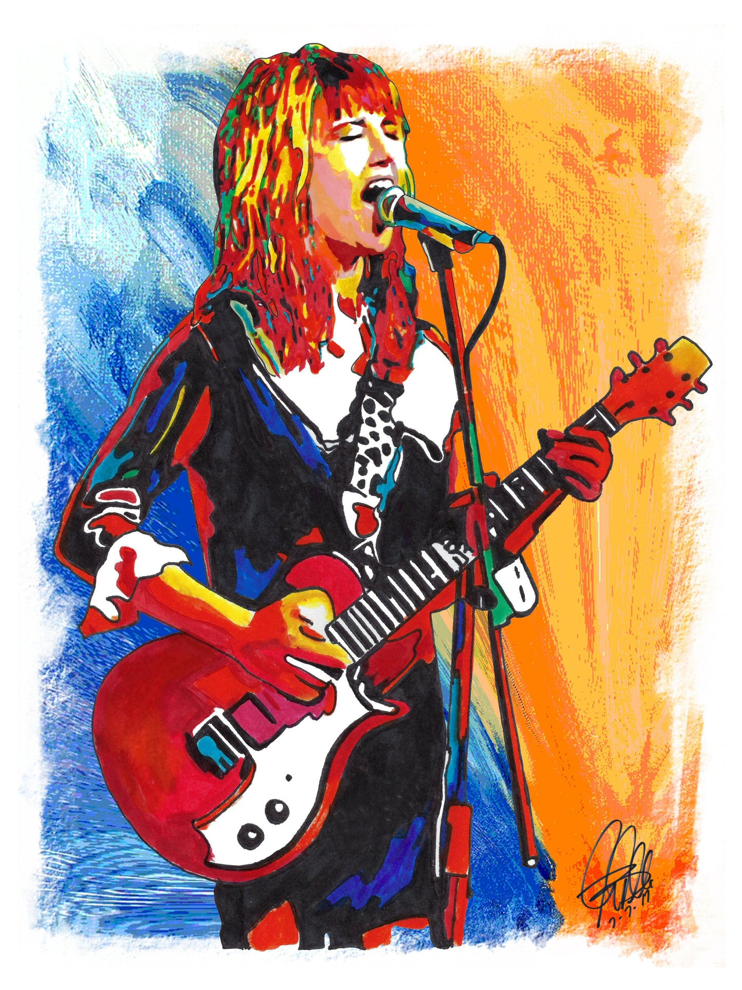 Kim Shattuck The Muffs Singer Punk Rock Music Poster Print Wall Art 8.5x11