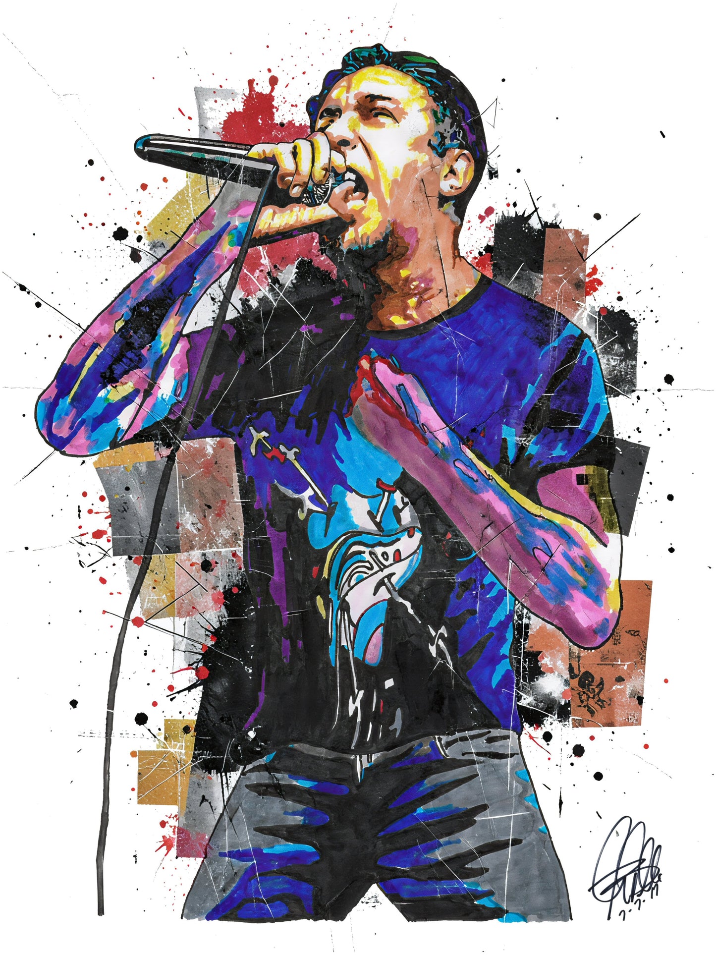 Lou Koller Sick of It All Music Punk Rock Singer Poster Print Wall Art 8.5x11
