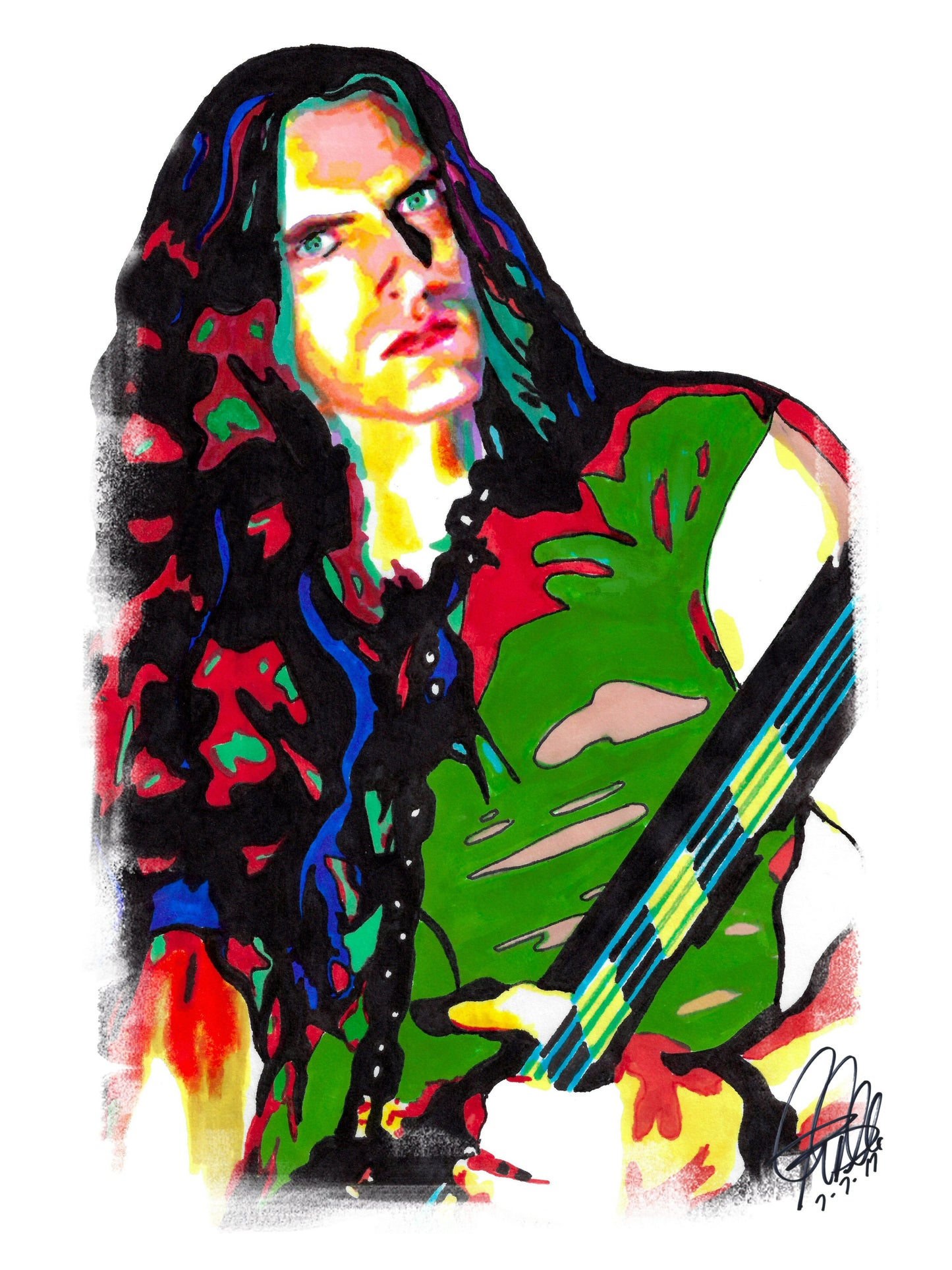 Peter Steele Type O Negative Bass Metal Music Print Poster Wall Art 8.5x11