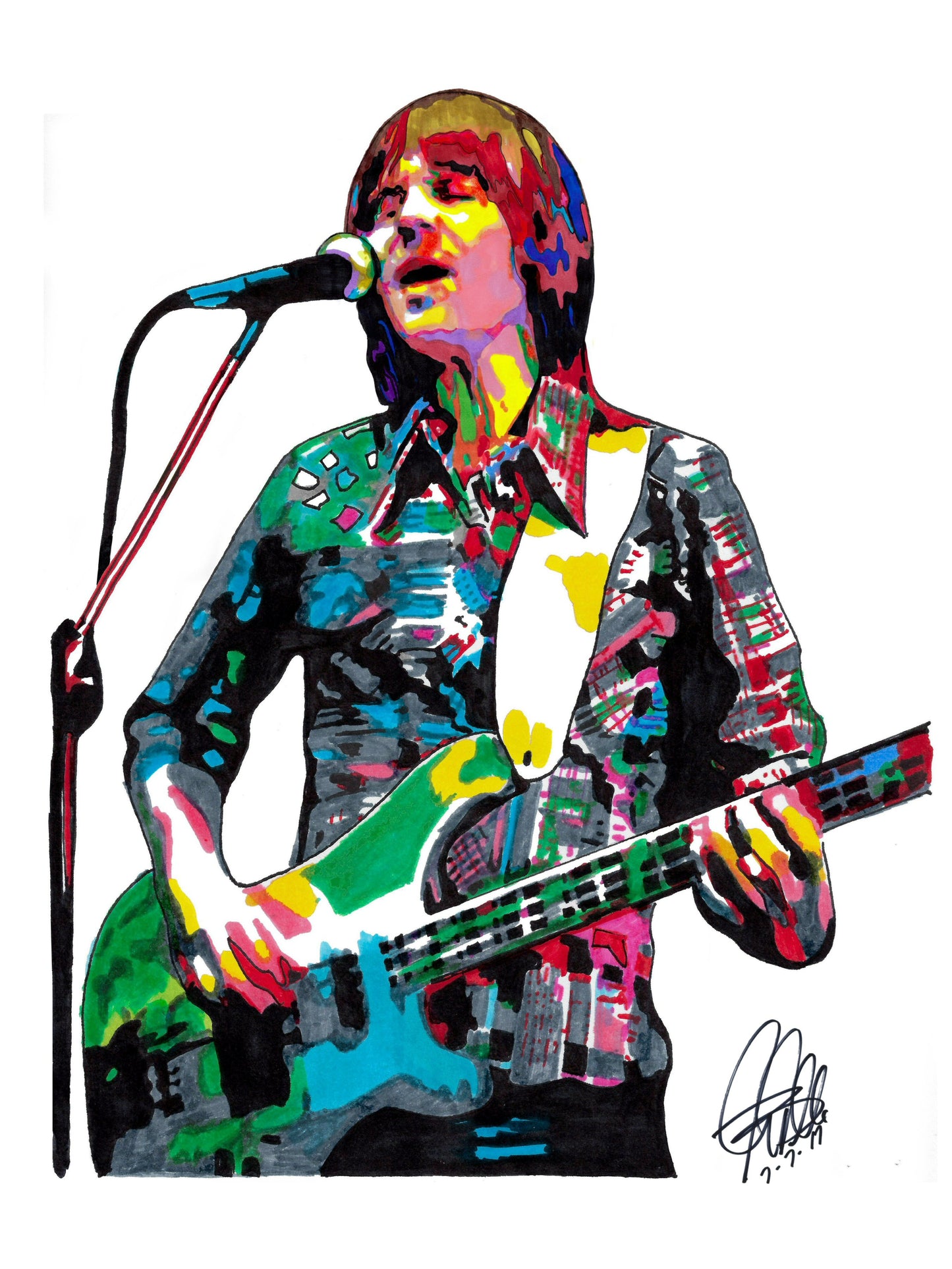 Randy Meisner Eagles Singer Bass Guitar Rock Music Poster Print Wall Art 18x24