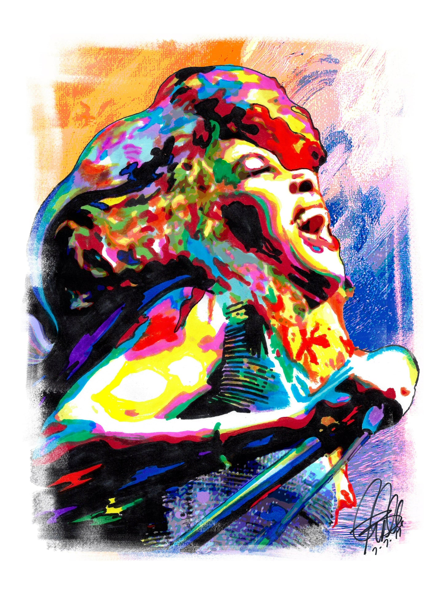 Tina Turner Singer Rock R&B Music Poster Print Wall Art 18x24