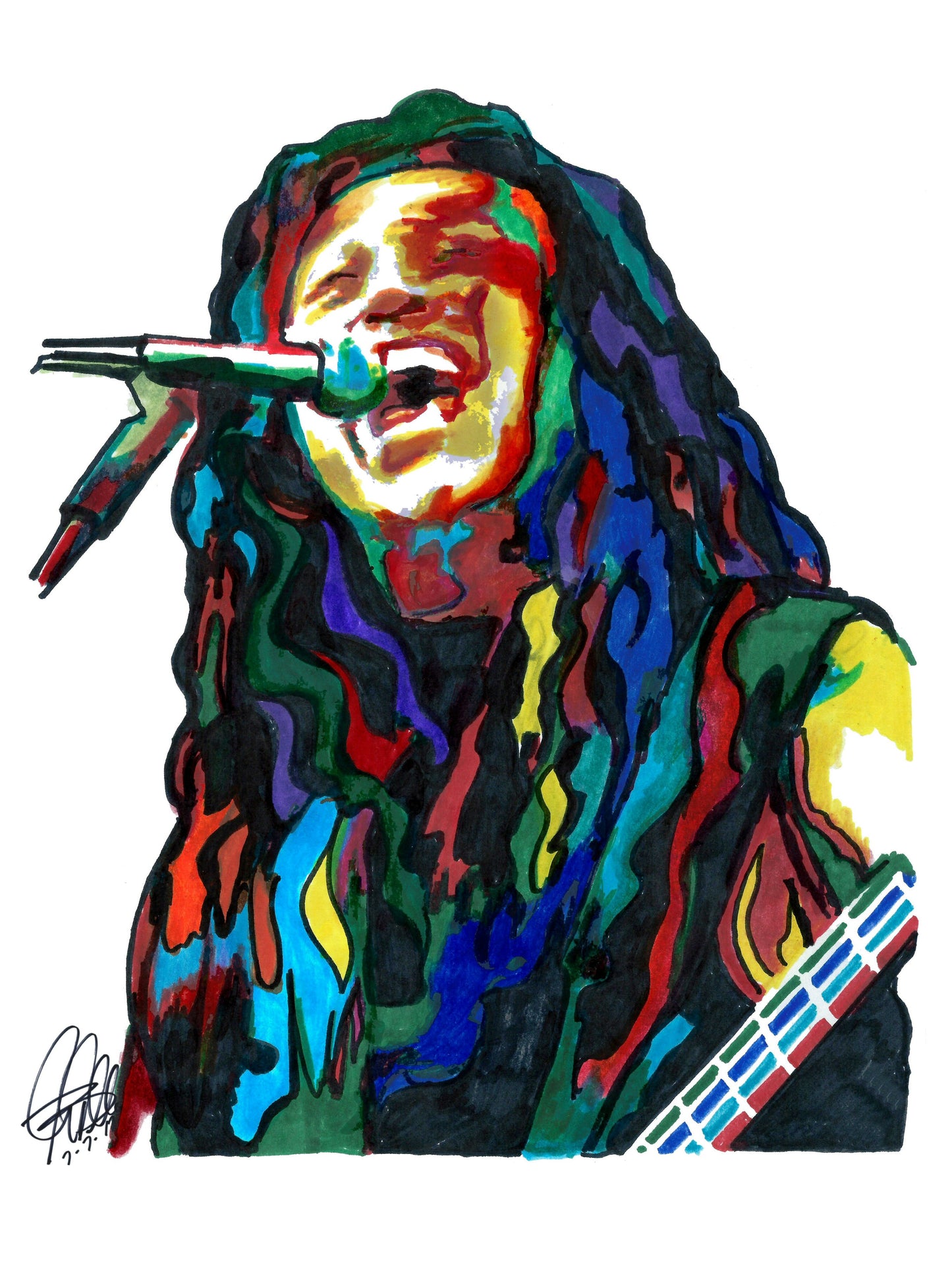 Tom Araya Slayer Singer Bass Thrash Metal Music Poster Print Wall Art 8.5x11
