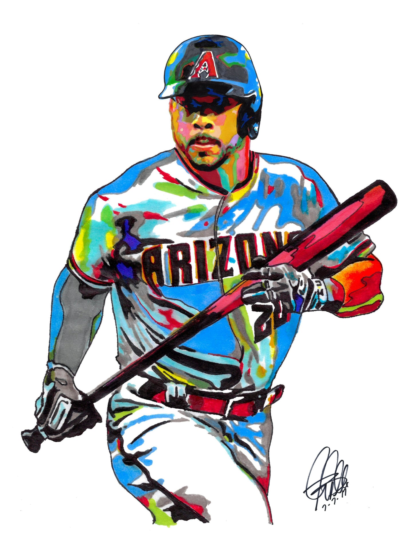 Tommy Pham Arizona Diamondbacks Baseball Outfielder Poster Print Wall Art 18x24