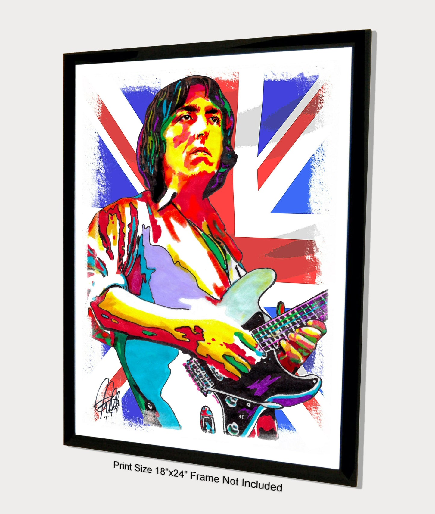 Allan Holdsworth Guitar Jazz Fusion Music Print Poster Wall Art 18x24