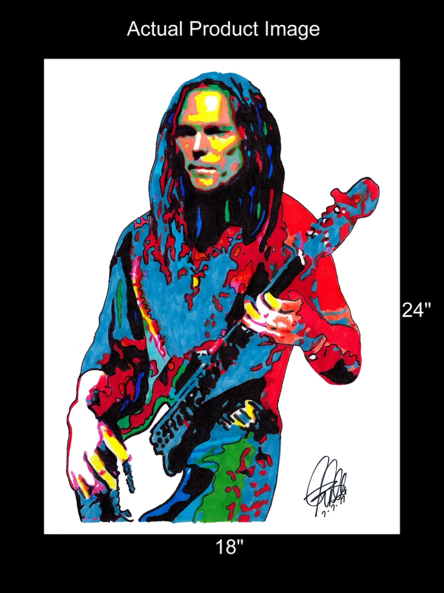 Timothy B Schmit Eagles Bass Guitar Rock Music Poster Print Wall Art 18x24