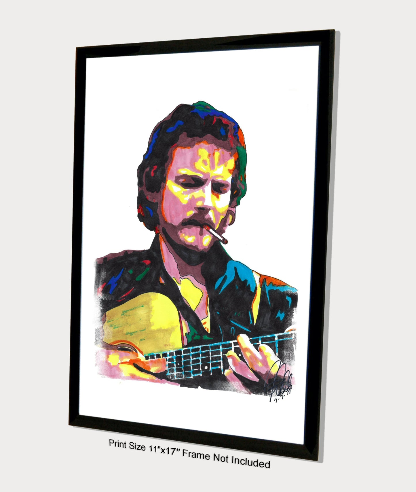 Gordon Lightfoot Singer Guitar Folk Rock Music Poster Print Wall Art 11x17