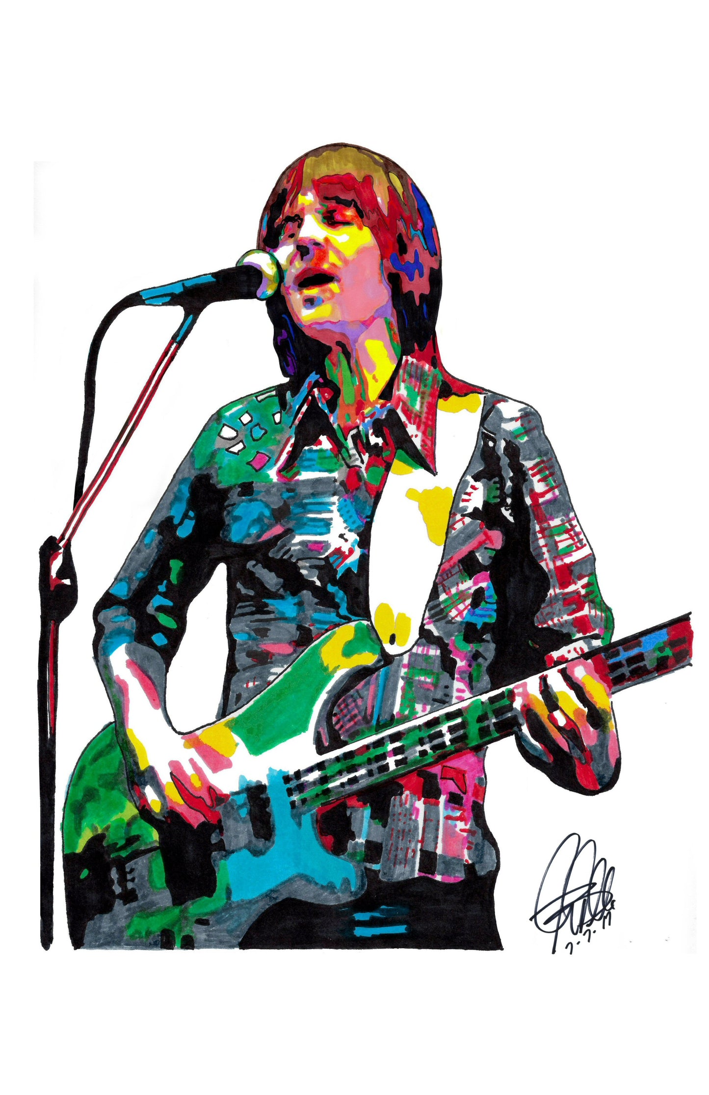 Randy Meisner Eagles Singer Bass Guitar Rock Music Poster Print Wall Art 11x17