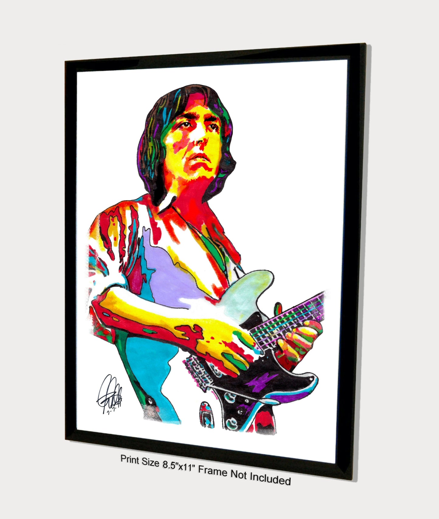 Allan Holdsworth Guitar Jazz Music Print Poster Wall Art 8.5x11