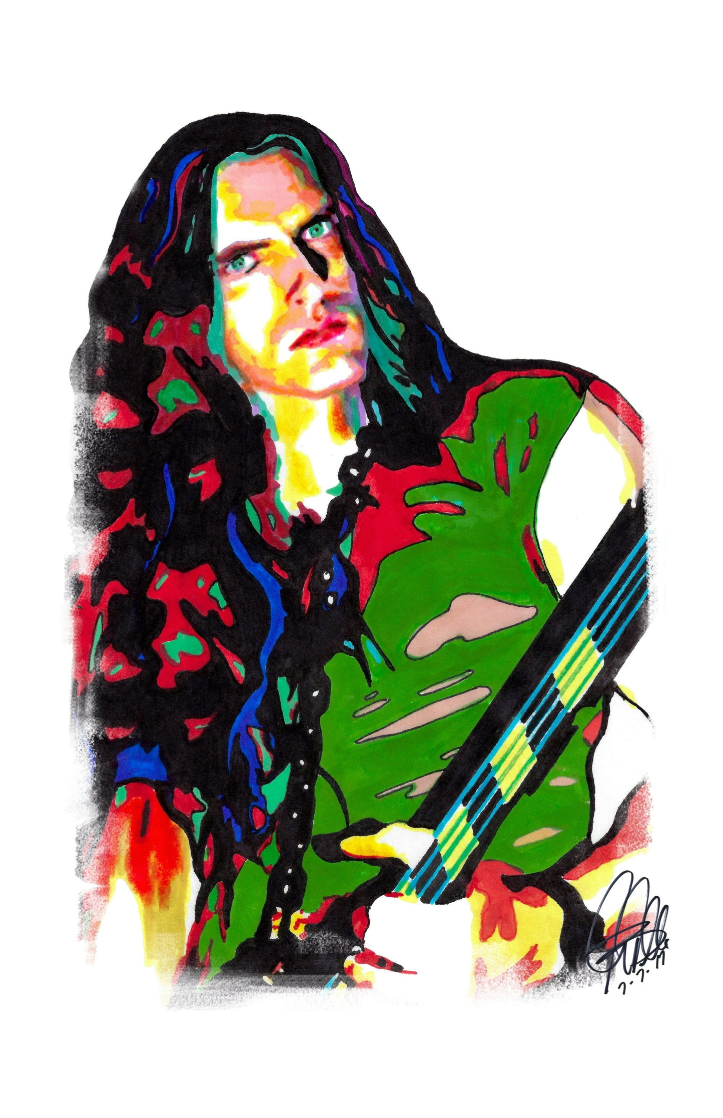 Peter Steele Type O Negative Bass Metal Music Print Poster Wall Art 11x17