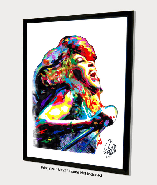 Tina Turner Singer Rock Soul Music Poster Print Wall Art 18x24