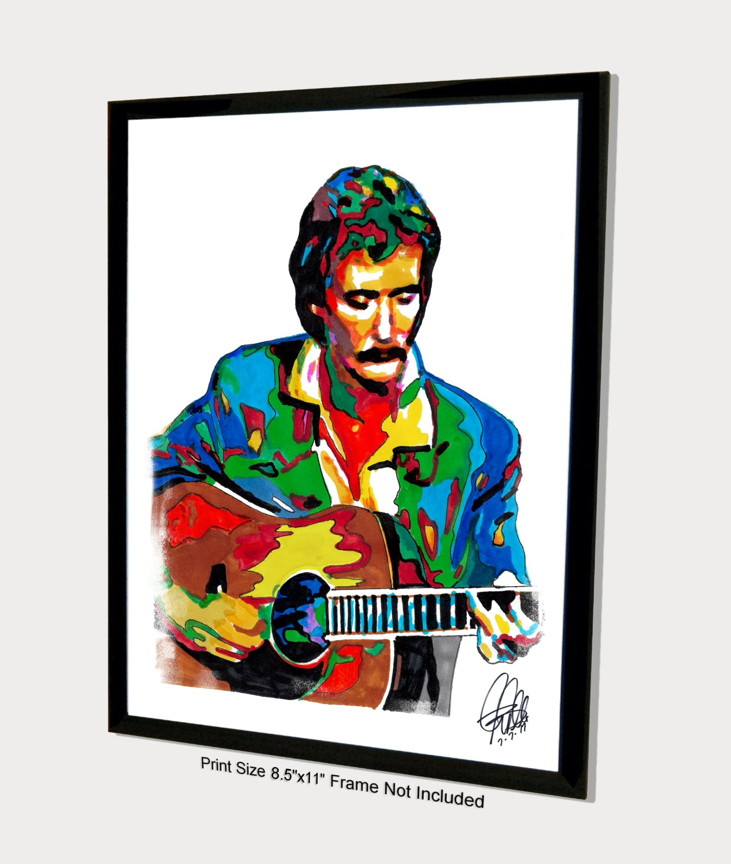 Tony Rice Guitar Bluegrass Music Poster Print Wall Art 8.5x11