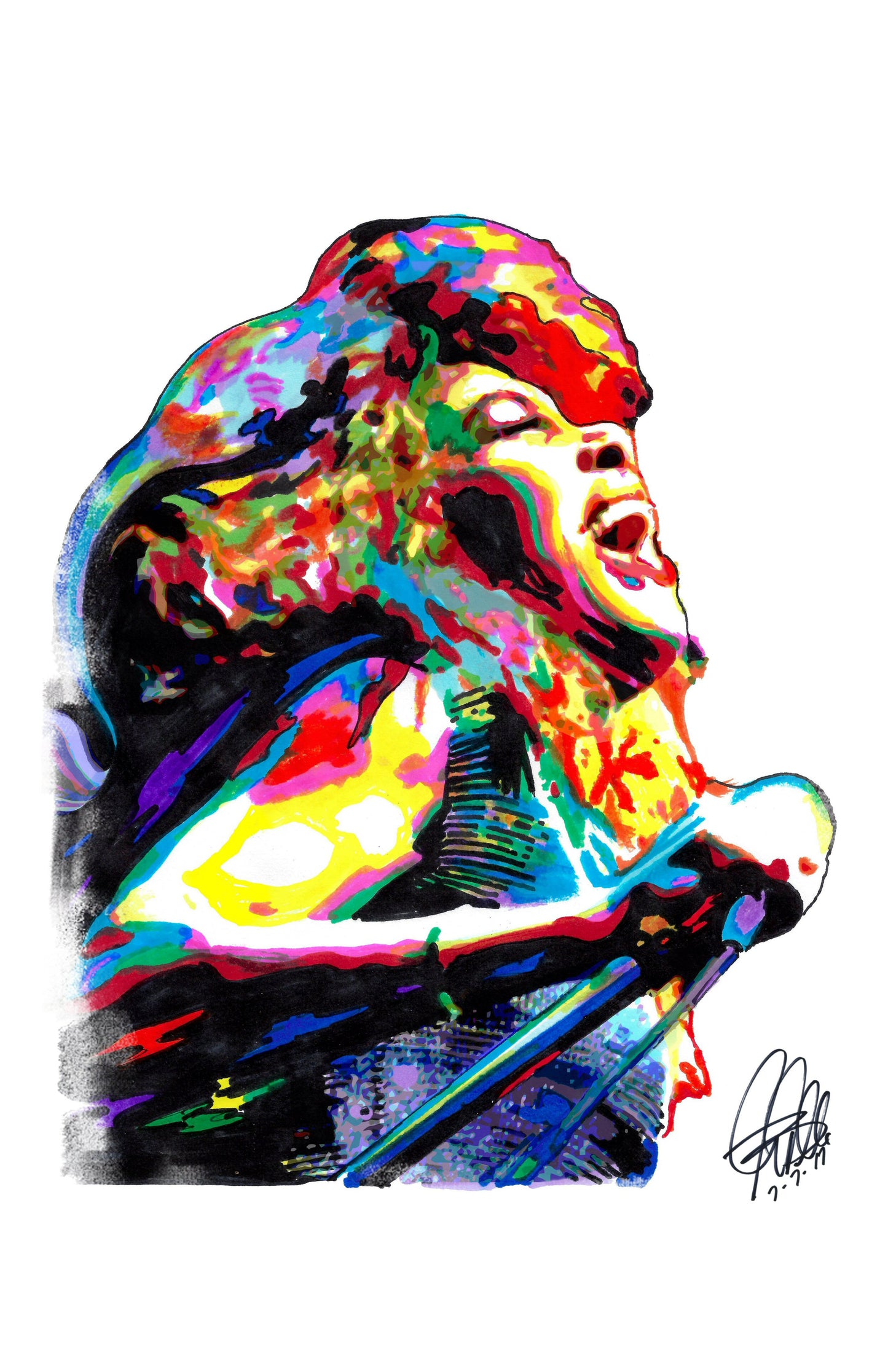 Tina Turner Singer Rock Soul Music Poster Print Wall Art 11x17