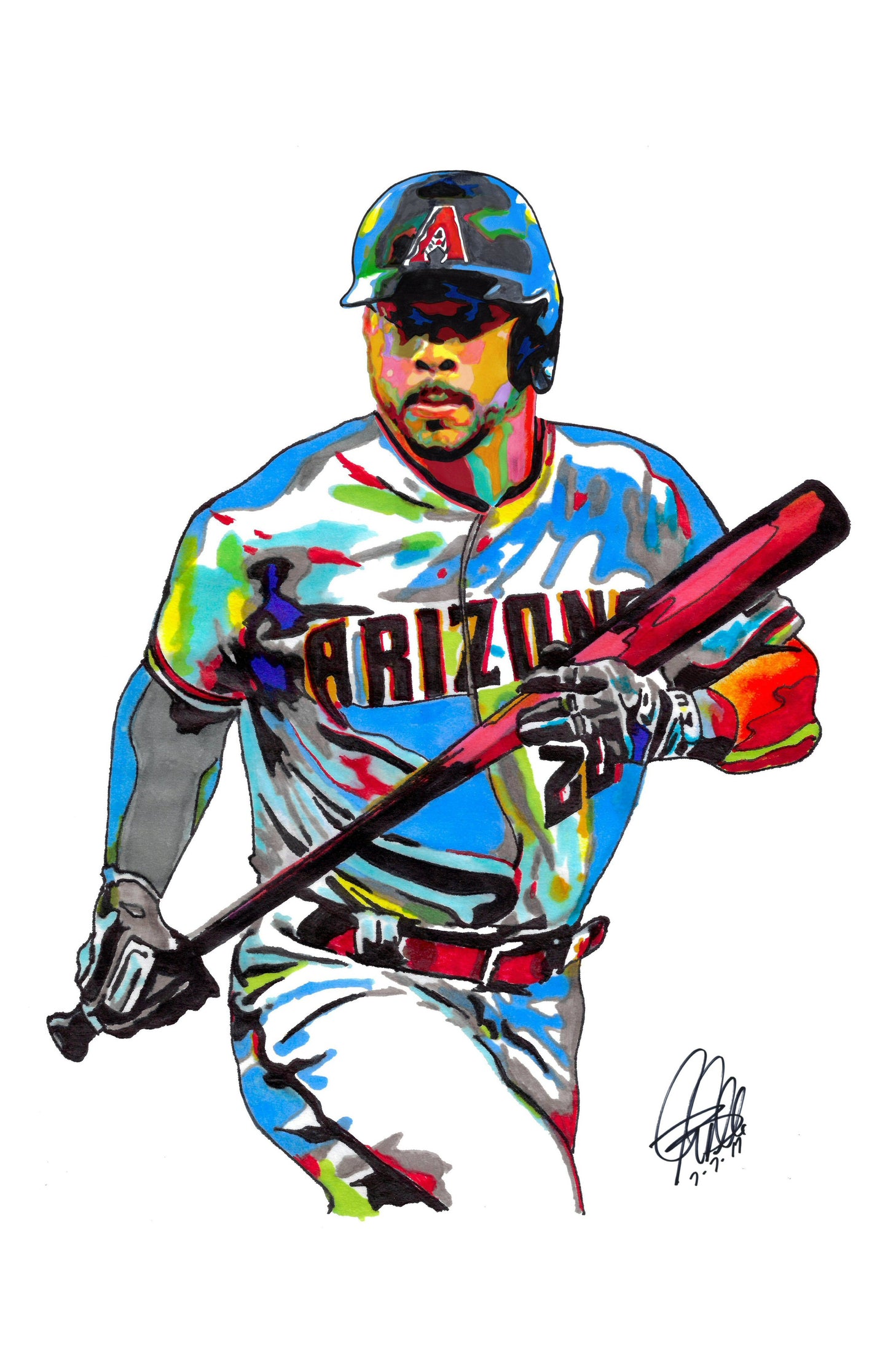 Tommy Pham Arizona Diamondbacks Baseball Outfielder Poster Print Wall Art 11x17