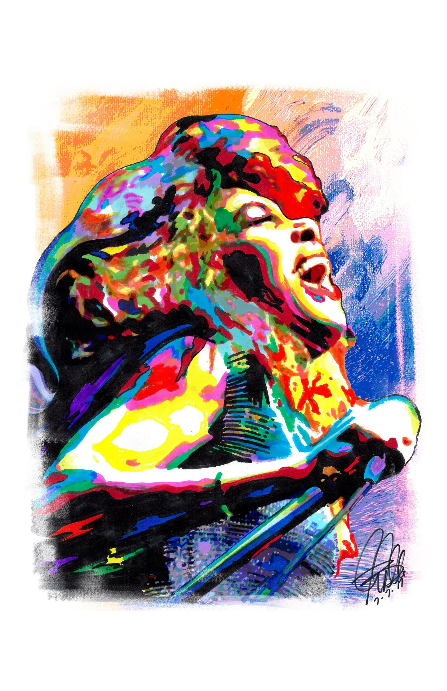 Tina Turner Singer Rock R&B Music Poster Print Wall Art 11x17