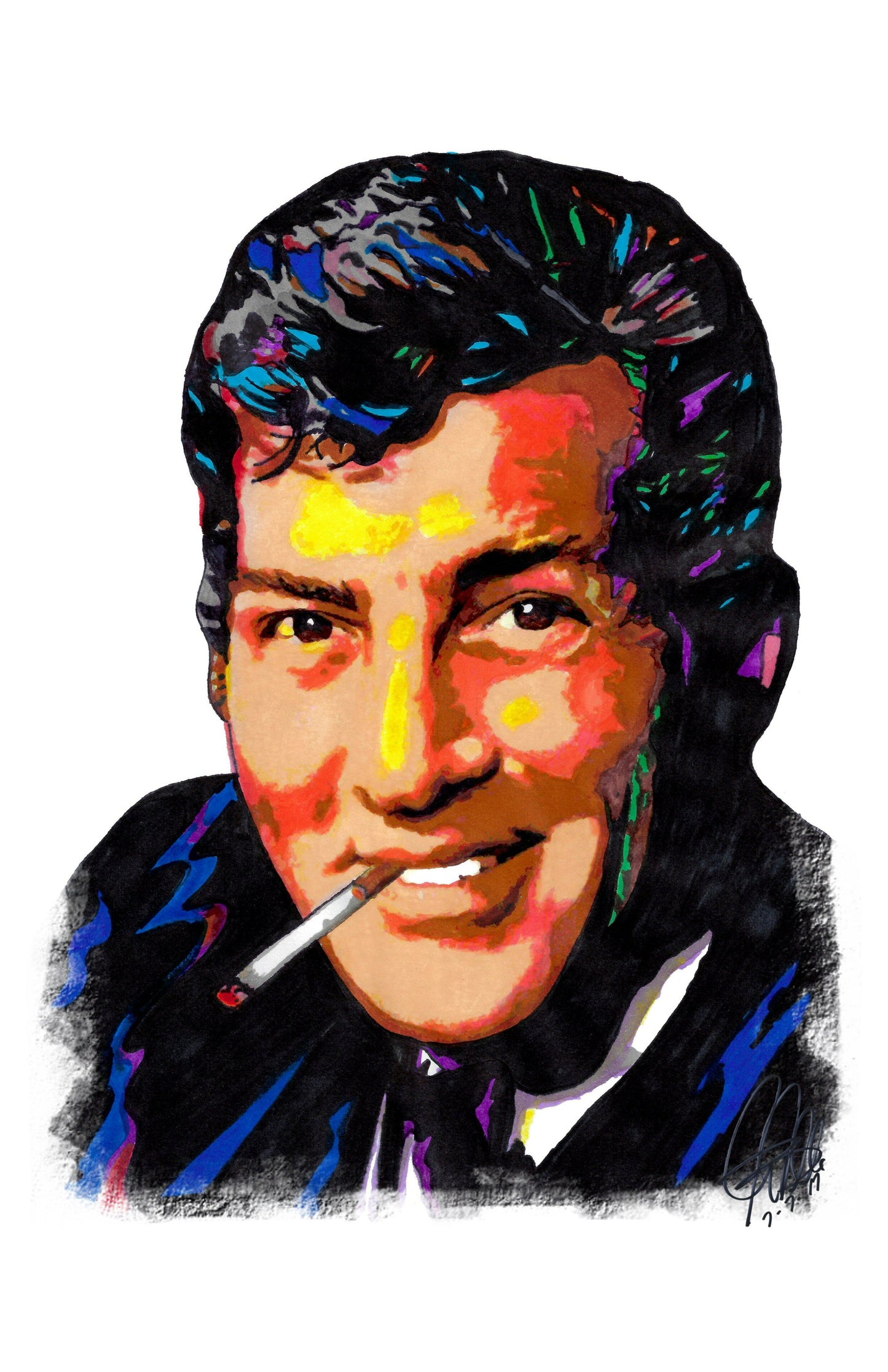 Dean Martin Singer Actor Rat Pack Music Poster Print Wall Art 11x17