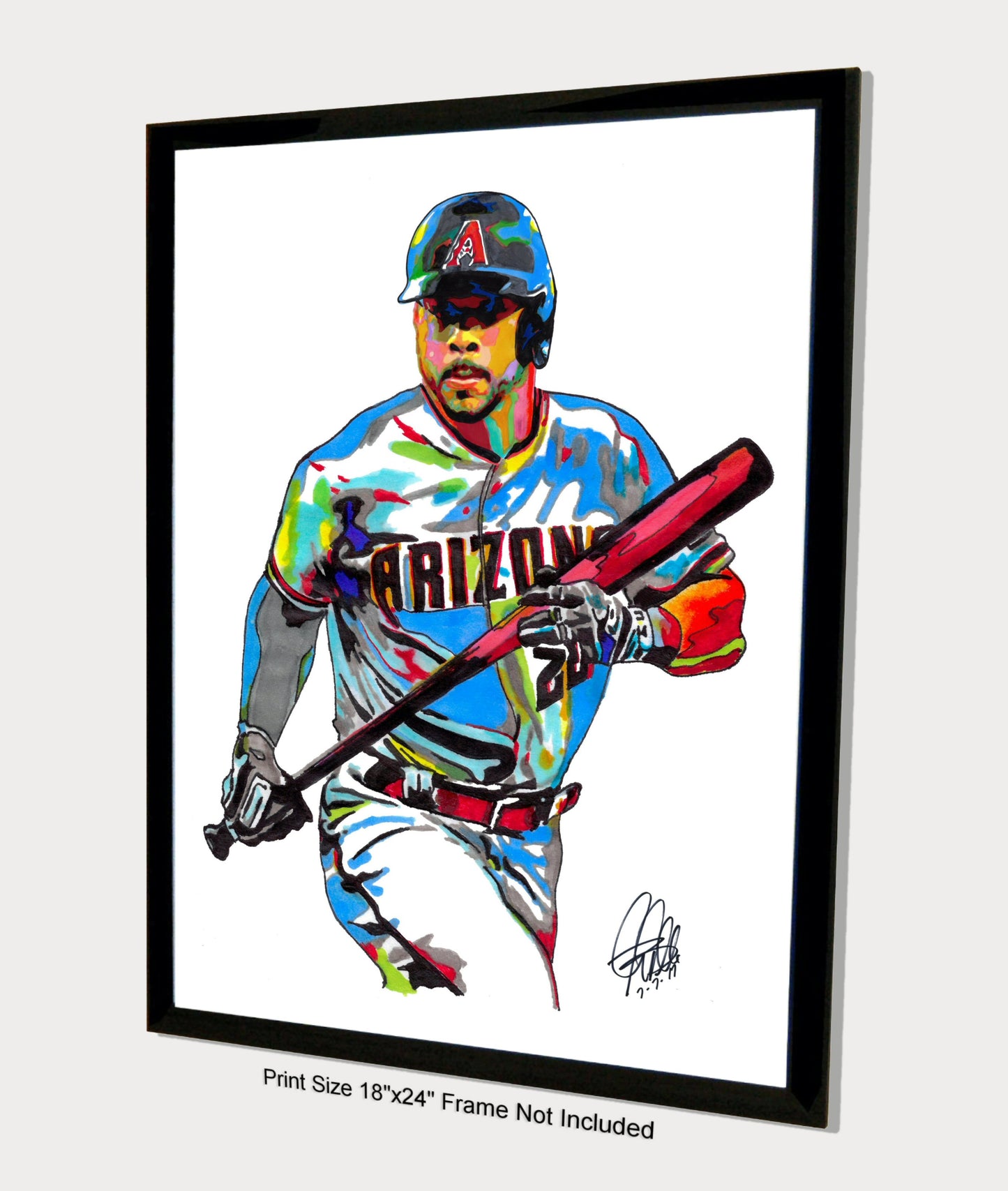 Tommy Pham Arizona Diamondbacks Baseball Outfielder Poster Print Wall Art 18x24