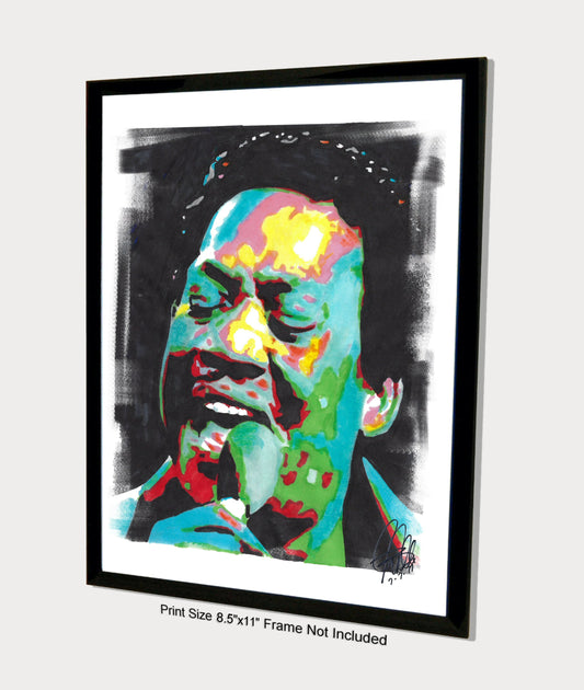 Bobby Bland Singer Blues Soul Music Poster Print Wall Art 8.5x11