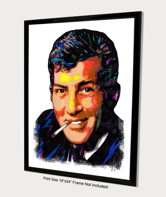 Dean Martin Singer Actor Rat Pack Music Poster Print Wall Art 18x24