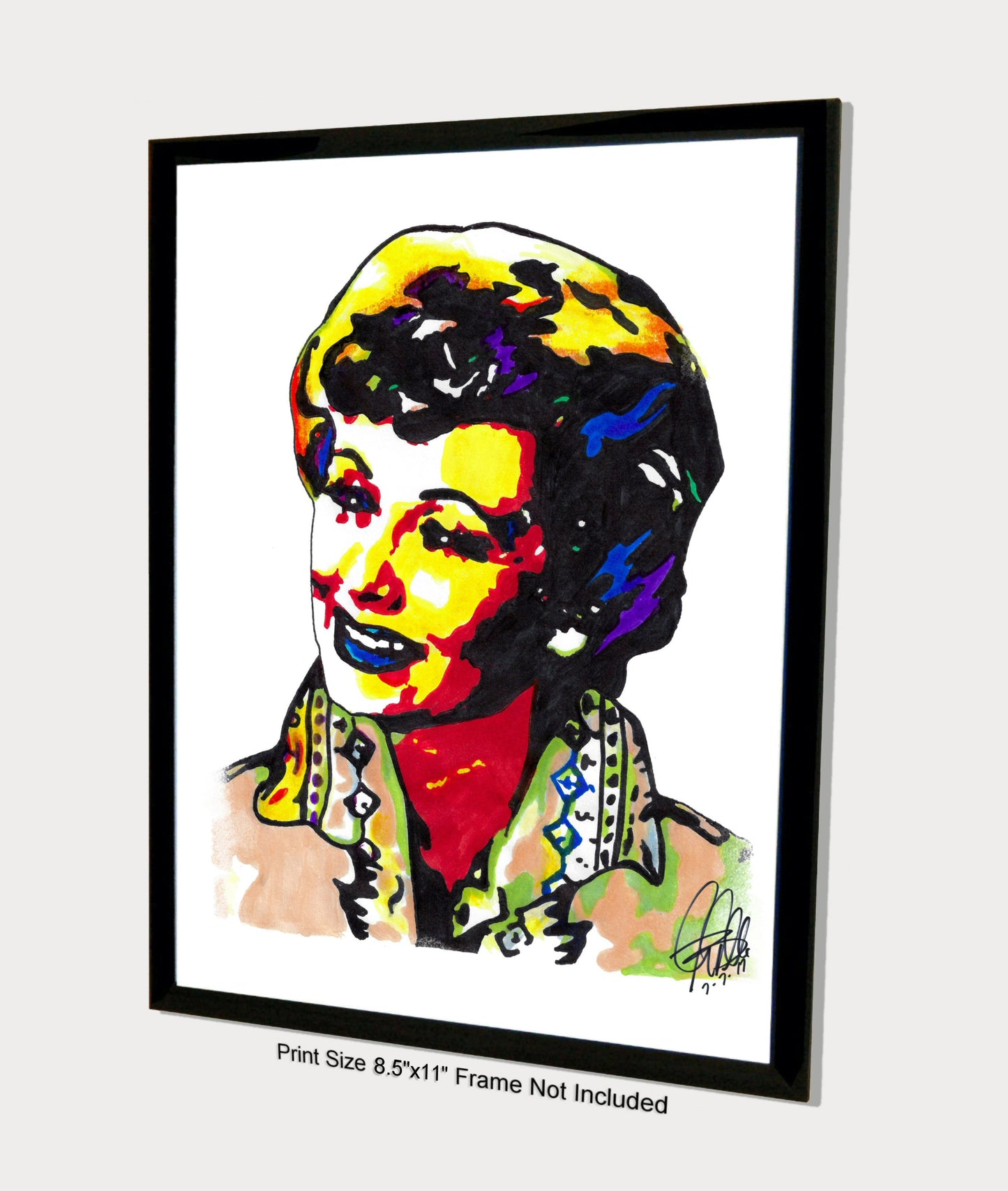 Lucille Ball Comedian Comedy Poster Print Wall Art 8.5x11