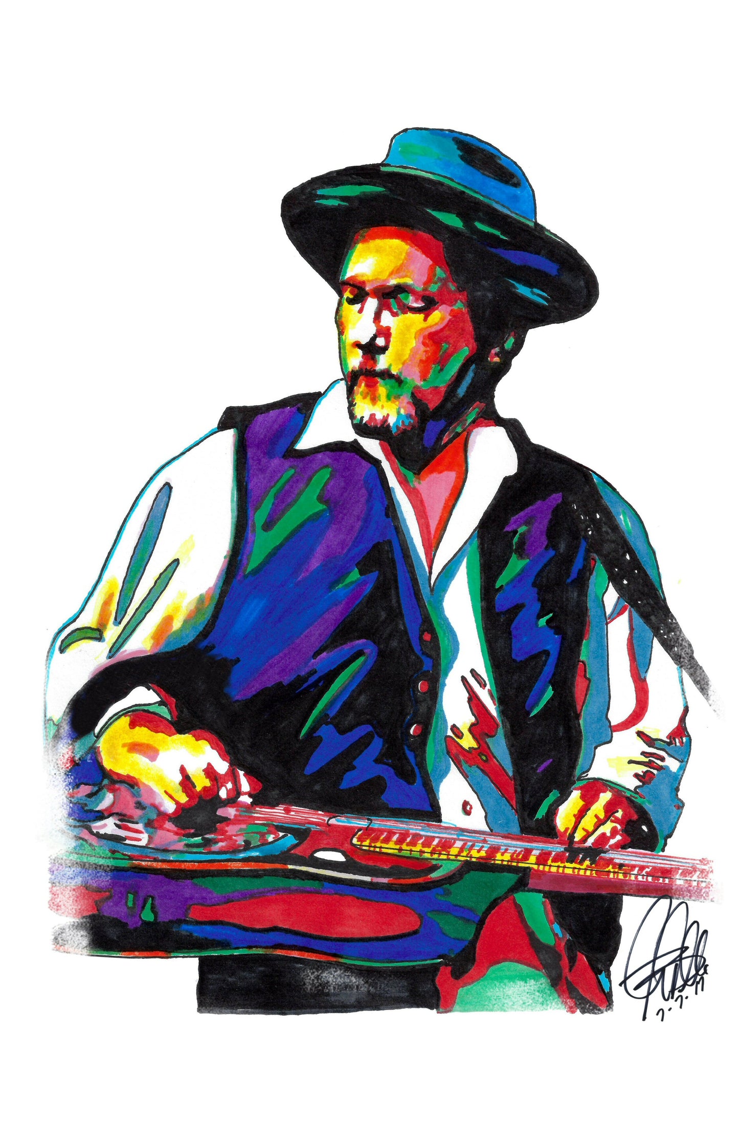 Jerry Douglas Dobro Bluegrass Country Music Poster Print Wall Art 11x17