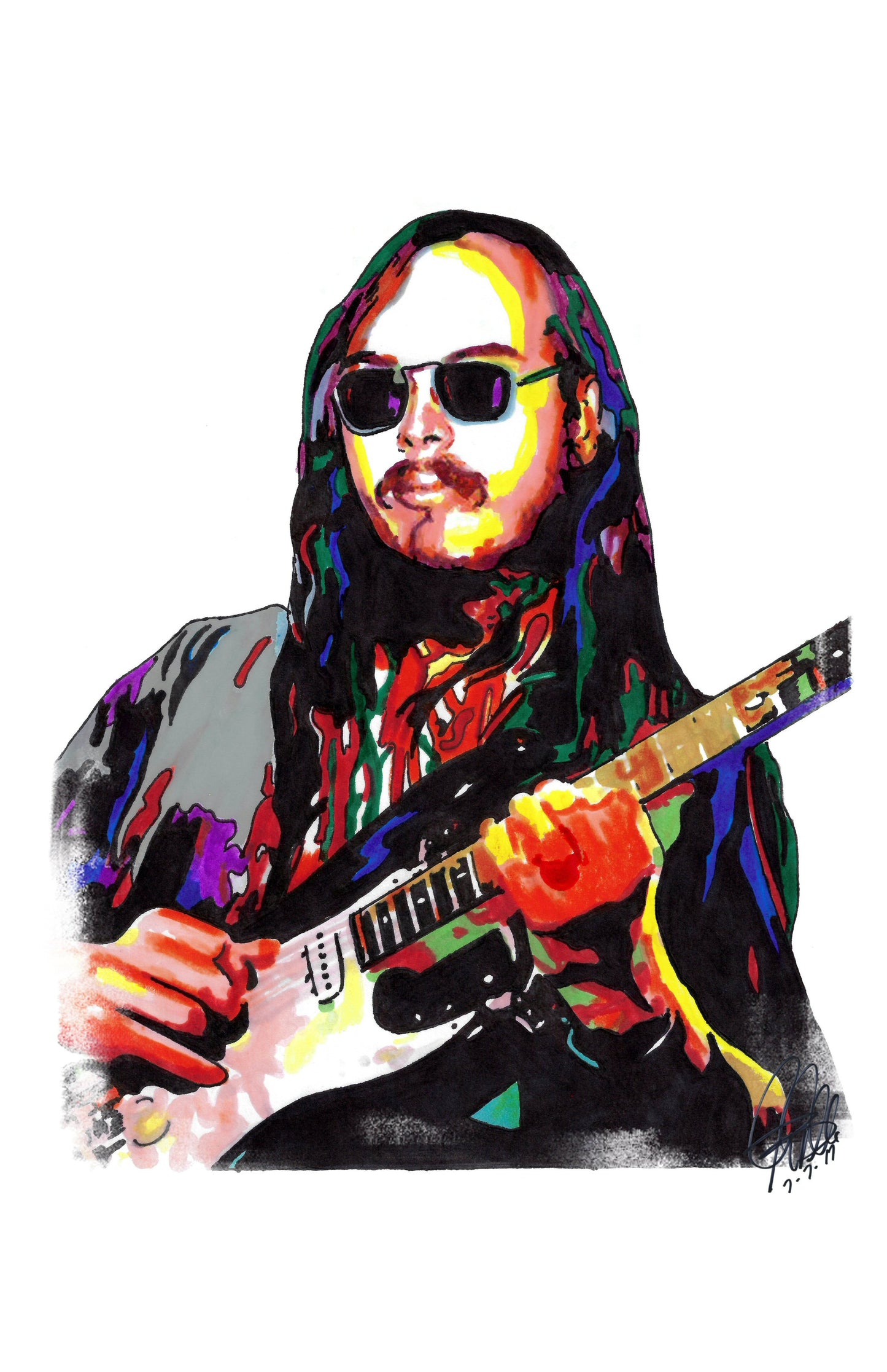 Walter Becker Steely Dan Jazz Guitar Rock Music Poster Print Wall Art 11x17