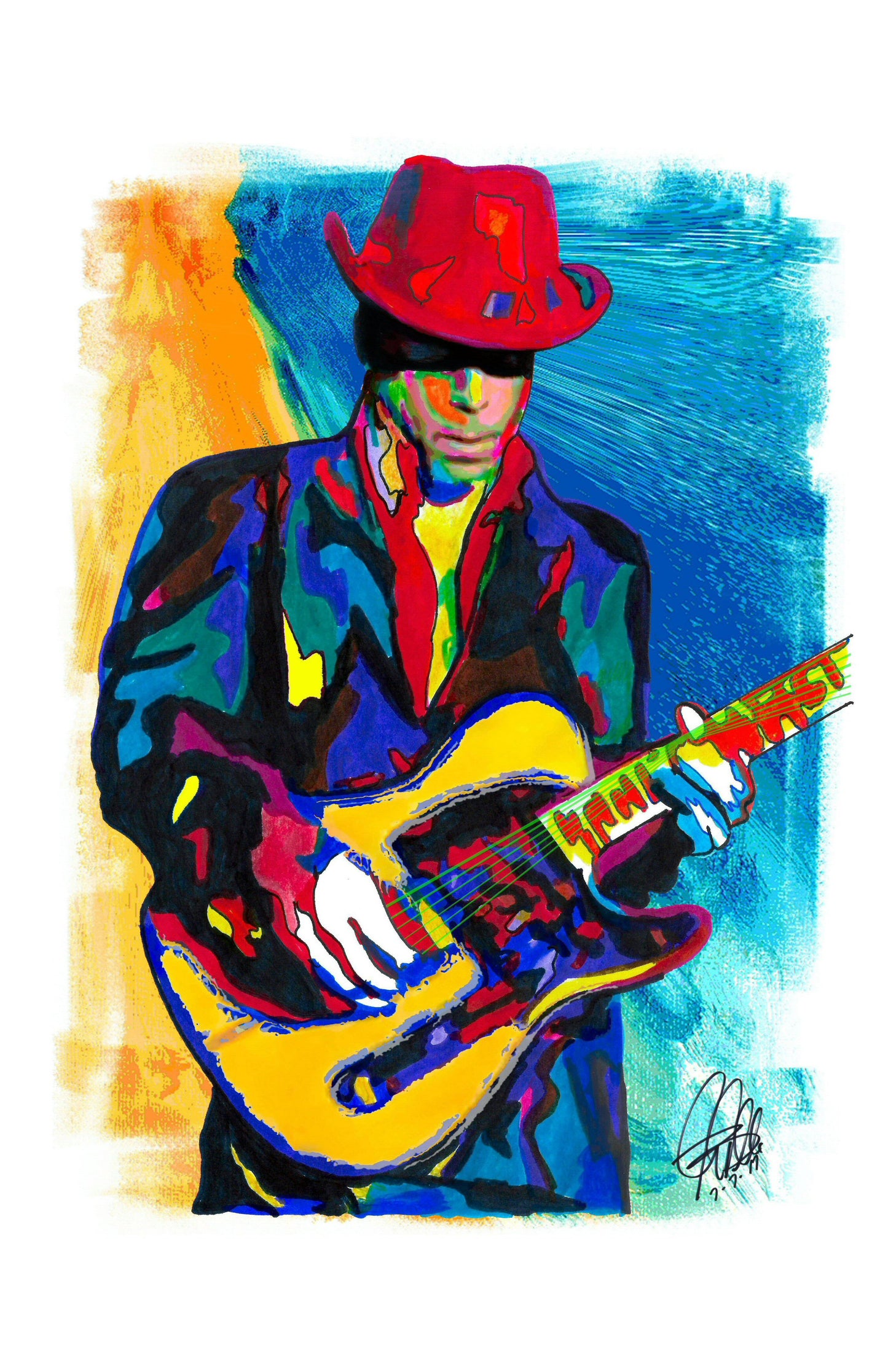 Prince Singer Guitar Funk Rock Music Poster Print Wall Art 11x17