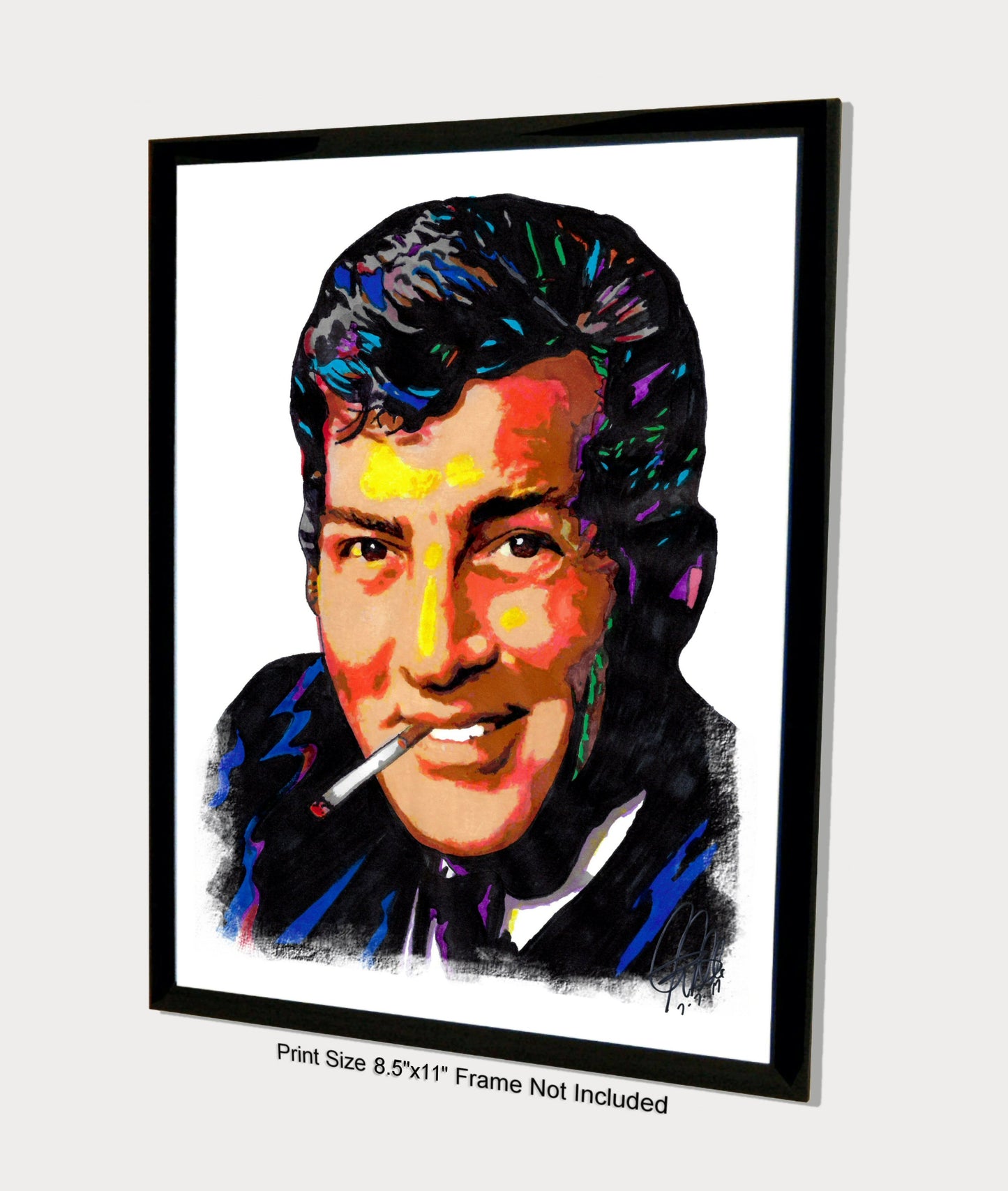 Dean Martin Singer Actor Rat Pack Music Poster Print Wall Art 8.5x11