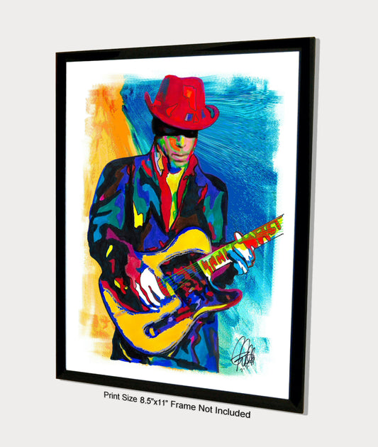 Prince Singer Guitar Funk Rock Music Poster Print Wall Art 8.5x11