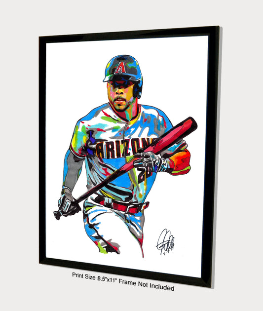 Tommy Pham Arizona Diamondbacks Baseball Outfielder Poster Print Wall Art 8.5x11